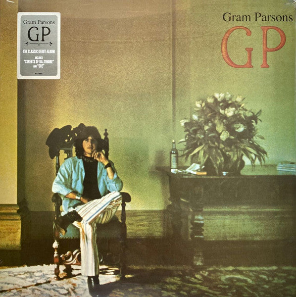 Gram Parsons GP Vinyl LP Album - Limited Edition 180g Reissue (Near Mint NM/M) - Perfect for Vintage Music Collectors & Audiophiles