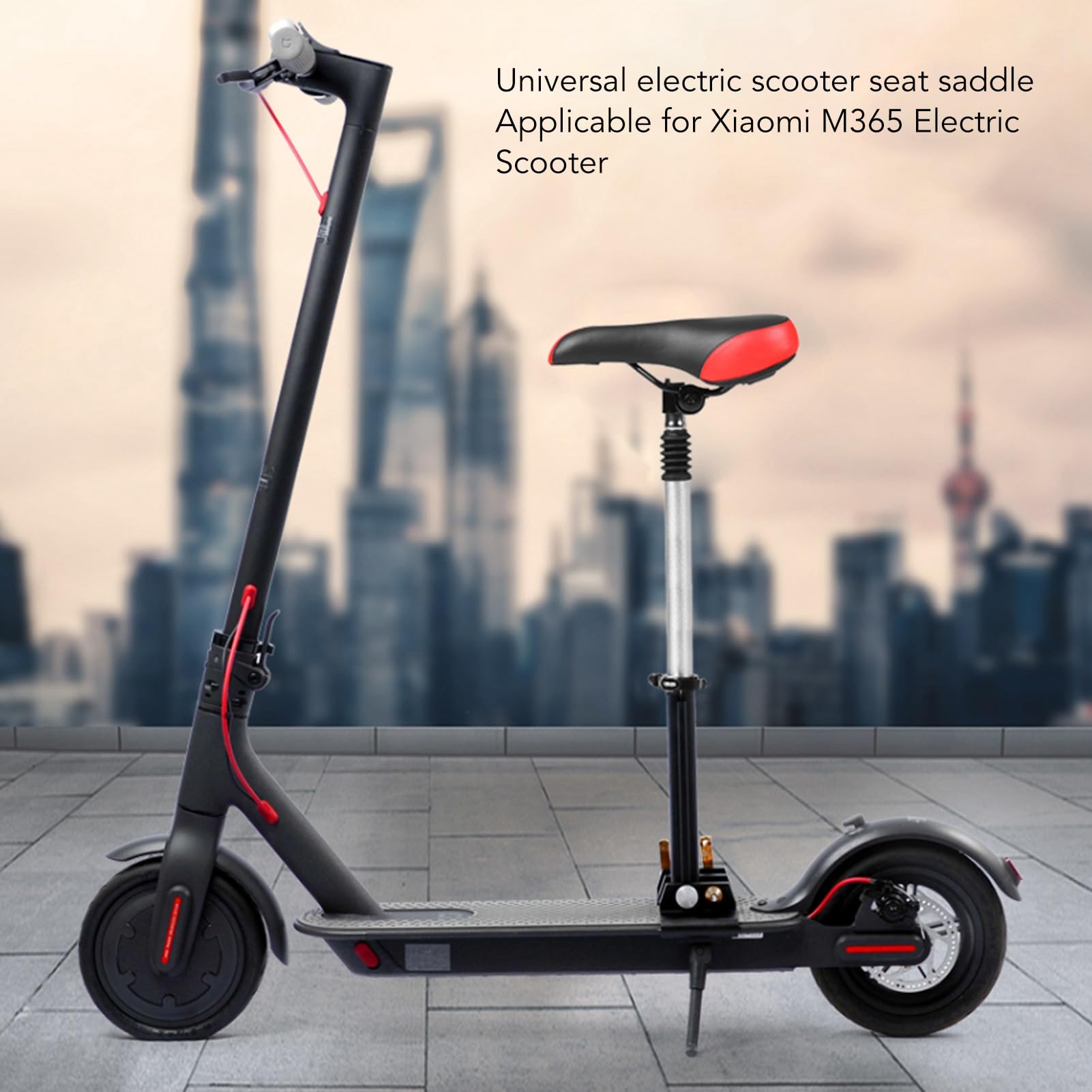 **Breathable Padded Aluminum Alloy Electric Scooter Seat - Adjustable & Foldable for Adults - Perfect for Commuting & Urban Travel**