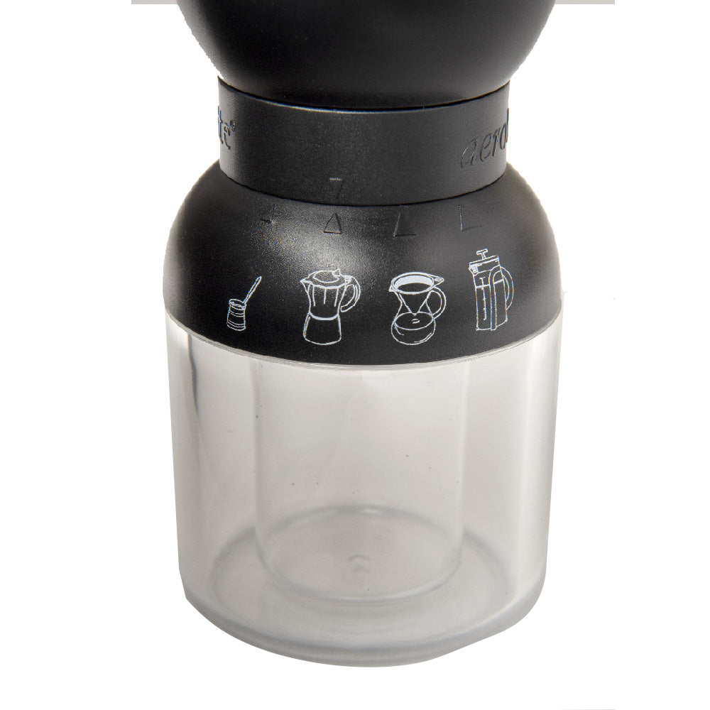 Premium AEROLATTE Manual Coffee Grinder - Portable Hand Crank Burr Mill for Espresso, French Press & Pour Over - Perfect for Camping, Travel & Home Brewing