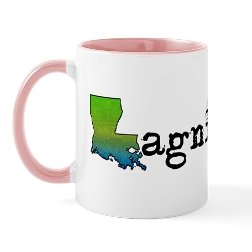 White/Pink Inside - Louisiana Lagniappe Mug