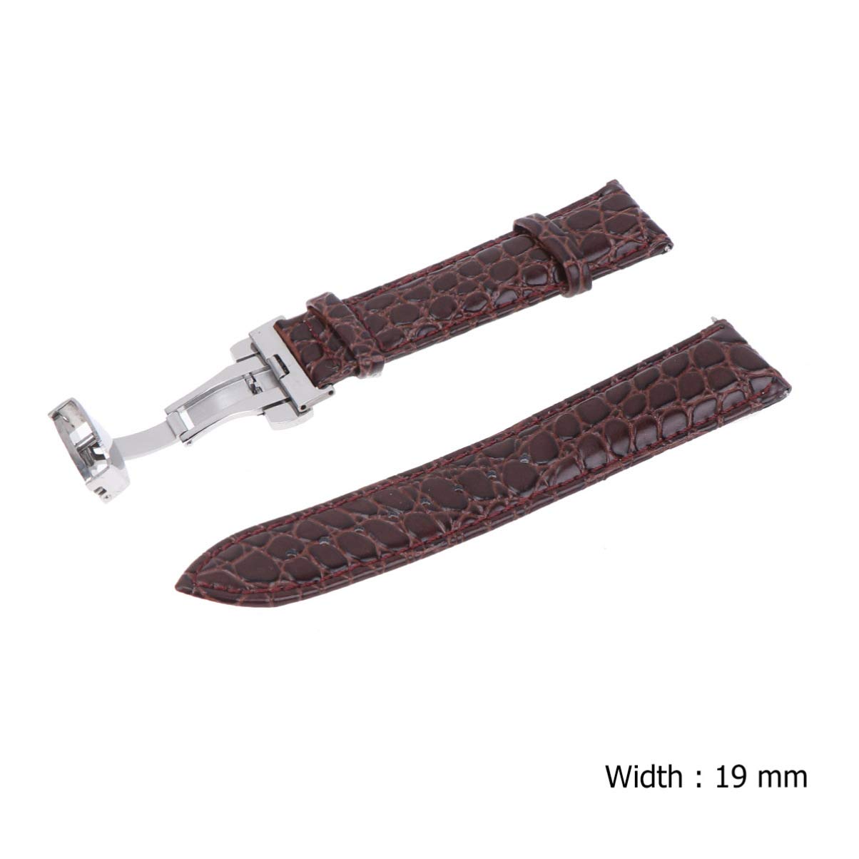 NICERIO Genuine Leather Replacement Watch Band - Adjustable Watch Strap for Men & Women - Fashionable & Durable Watch Accessory (Perfect for Business, Casual & Formal Occasions)