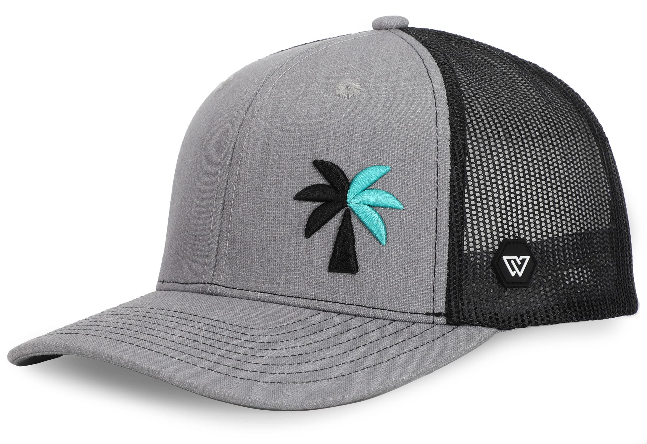 WUE Trucker Hat - Stylish Palm Tree Snapback Cap for Men | Perfect for Outdoor Activities, Beach Trips & Casual Wear