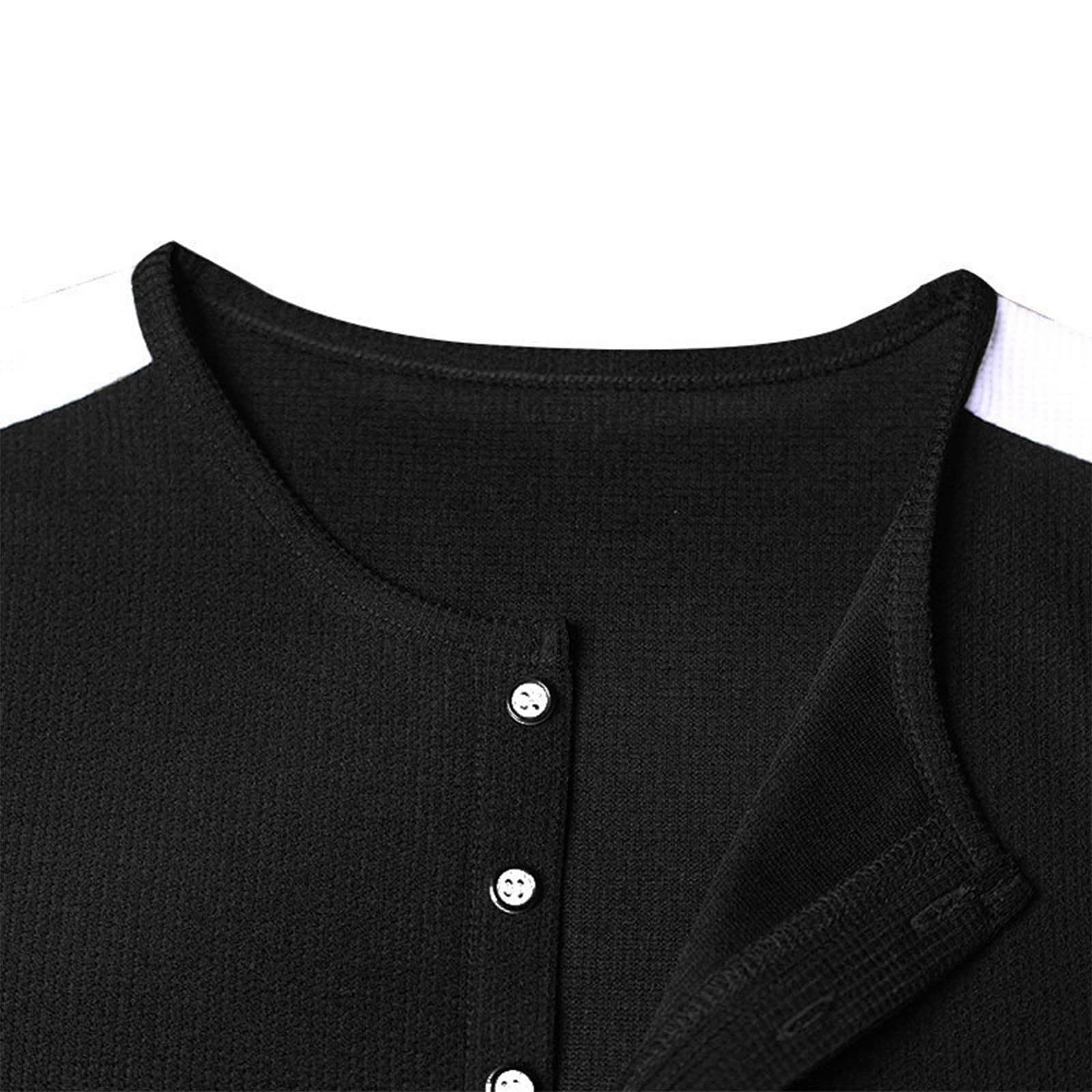 Men's Waffle Knit Henley Shirt & Shorts Set - 2 Piece Summer Casual Outfit with Pockets | Beachwear, Sports, Lounge & Vacation Wear