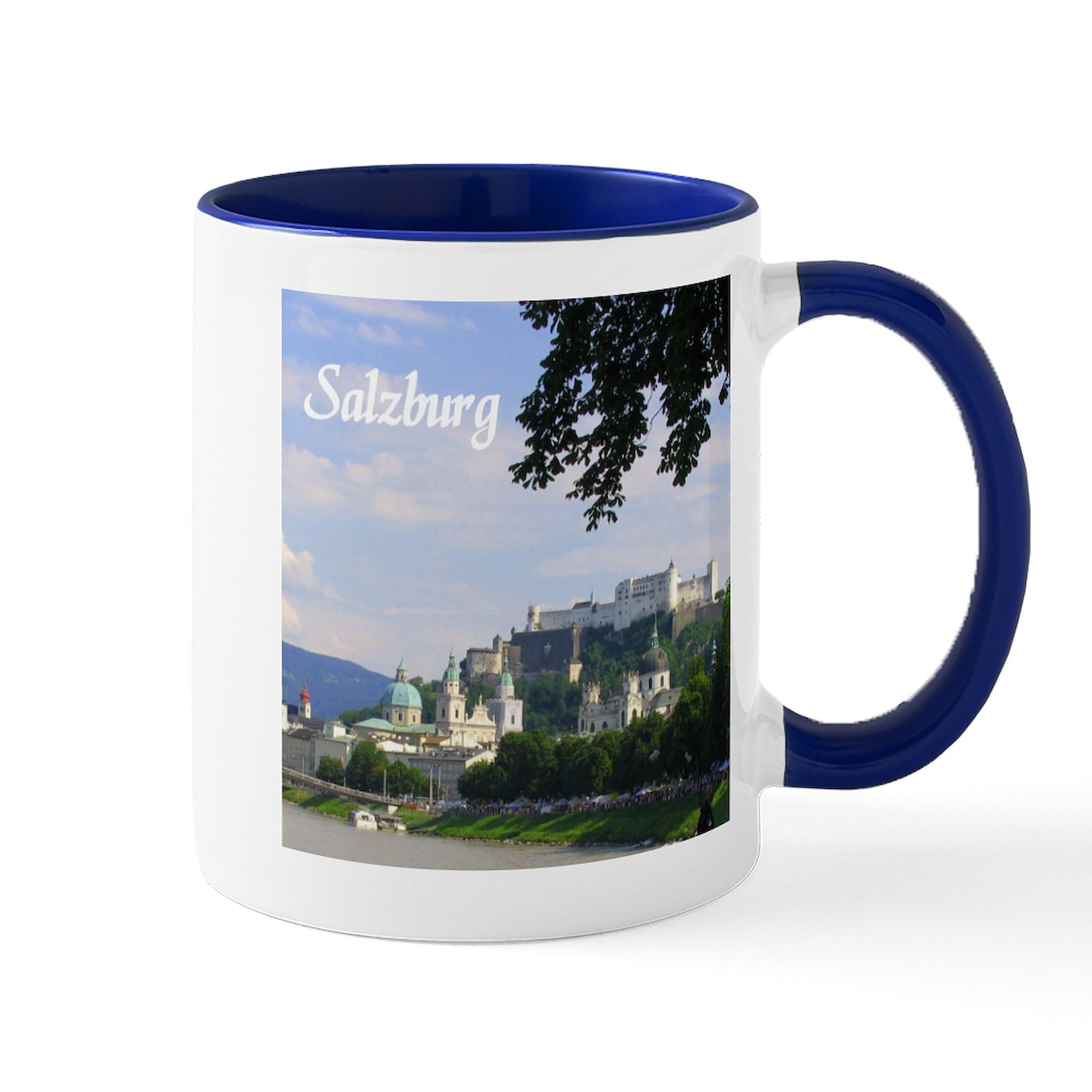 Salzburg Souvenir Coffee Mug - 11 oz (325 ml) Ceramic Travel Mug for Tea & Coffee - Perfect Gift for Austria Lovers & Home Office Use