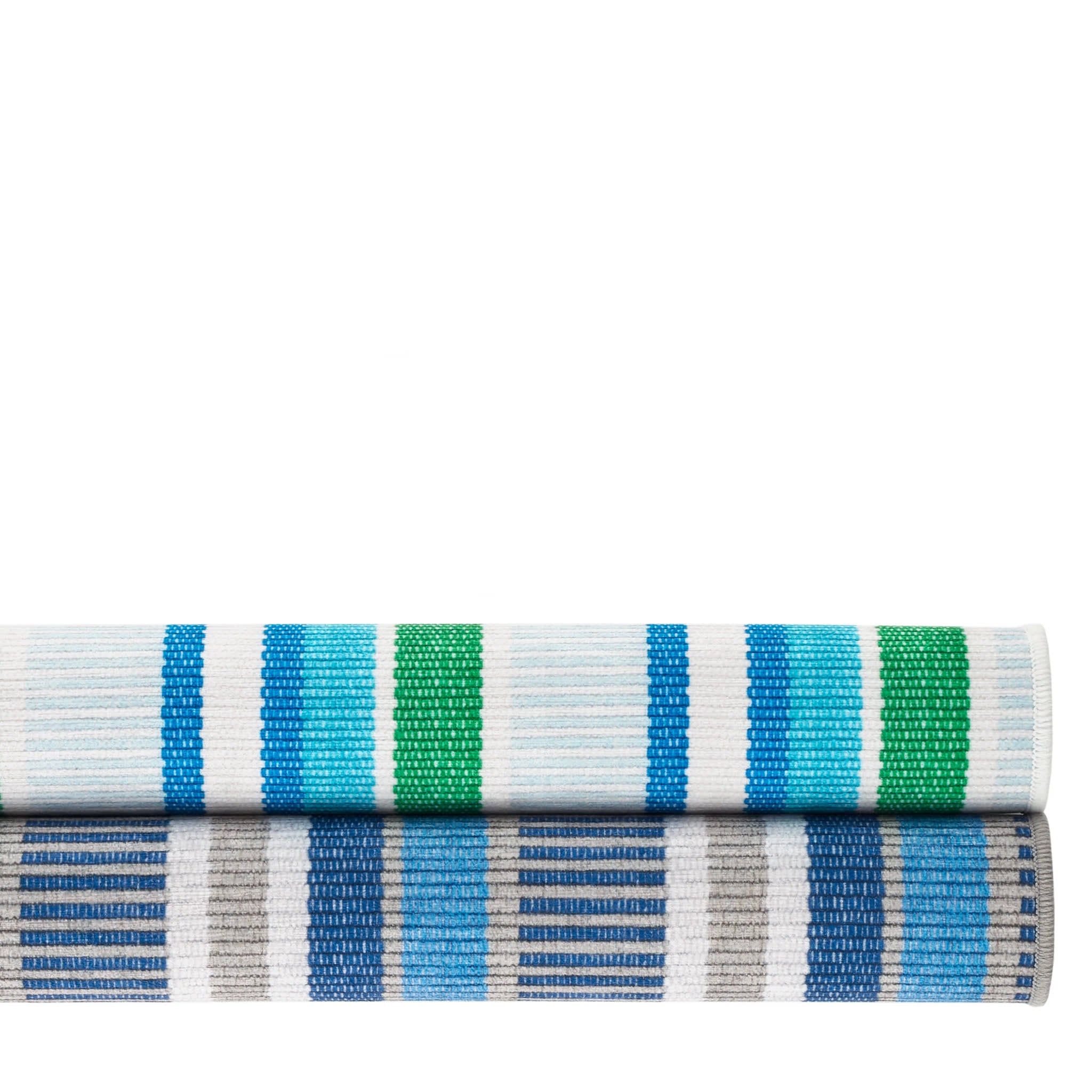 Always Greener Machine Washable Area Rug - Cobalt & Green Indoor/Outdoor Carpet - Perfect for Living Room, Bedroom, or Patio Decor