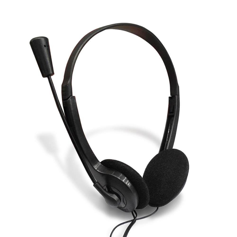 SpirWoRchlan Gaming Headset with Microphone - Over-Ear Stereo Headphones with Noise Cancellation for PC, Xbox, PS4 (Black) - Perfect for Competitive Gaming, Streaming & Online Chat
