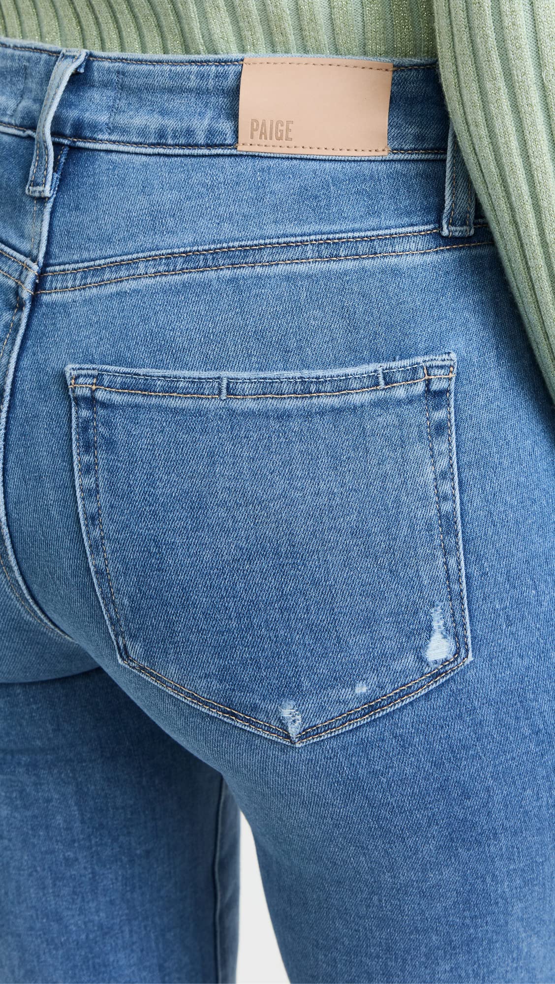 PAIGE Women's High Rise Laurel Canyon Jeans - Slim Fit Stretch Denim Pants for Everyday Comfort | Perfect for Work, Casual Outings & Weekend Wear