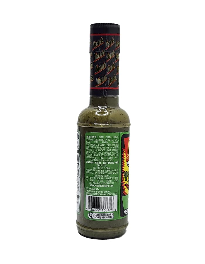 PICAMAS - Chiltepe Green Hot Sauce 4.9oz (Pack of 3) - Authentic Guatemalan Spicy Condiment for Tacos, Burritos, Wings & Cooking