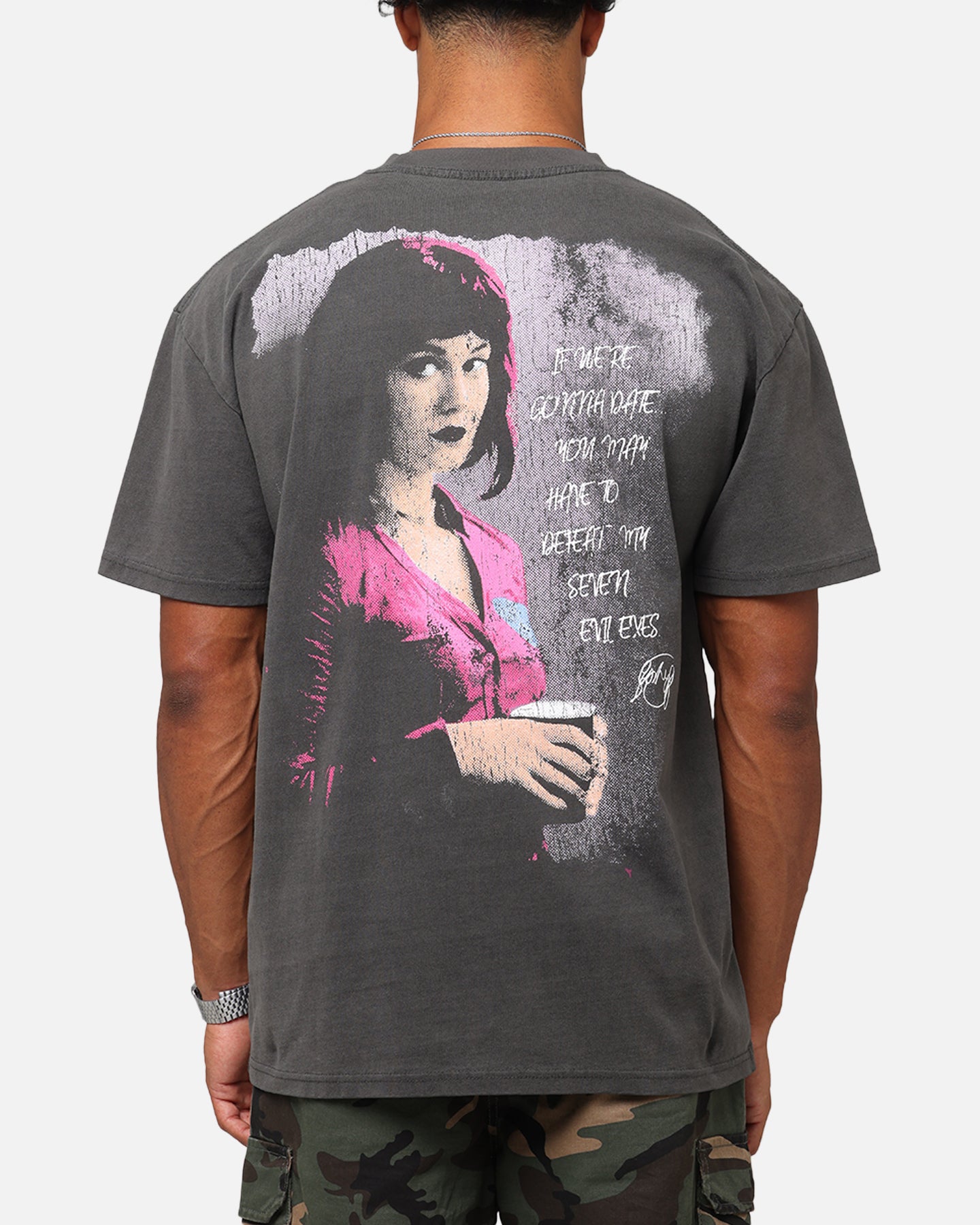 Vintage American Thrift Scott Pilgrim vs The World Ramona & Scott Graphic Tee - Black Washed Cotton T-Shirt for Men & Women | Perfect for Cosplay, Comic Con & Casual Wear