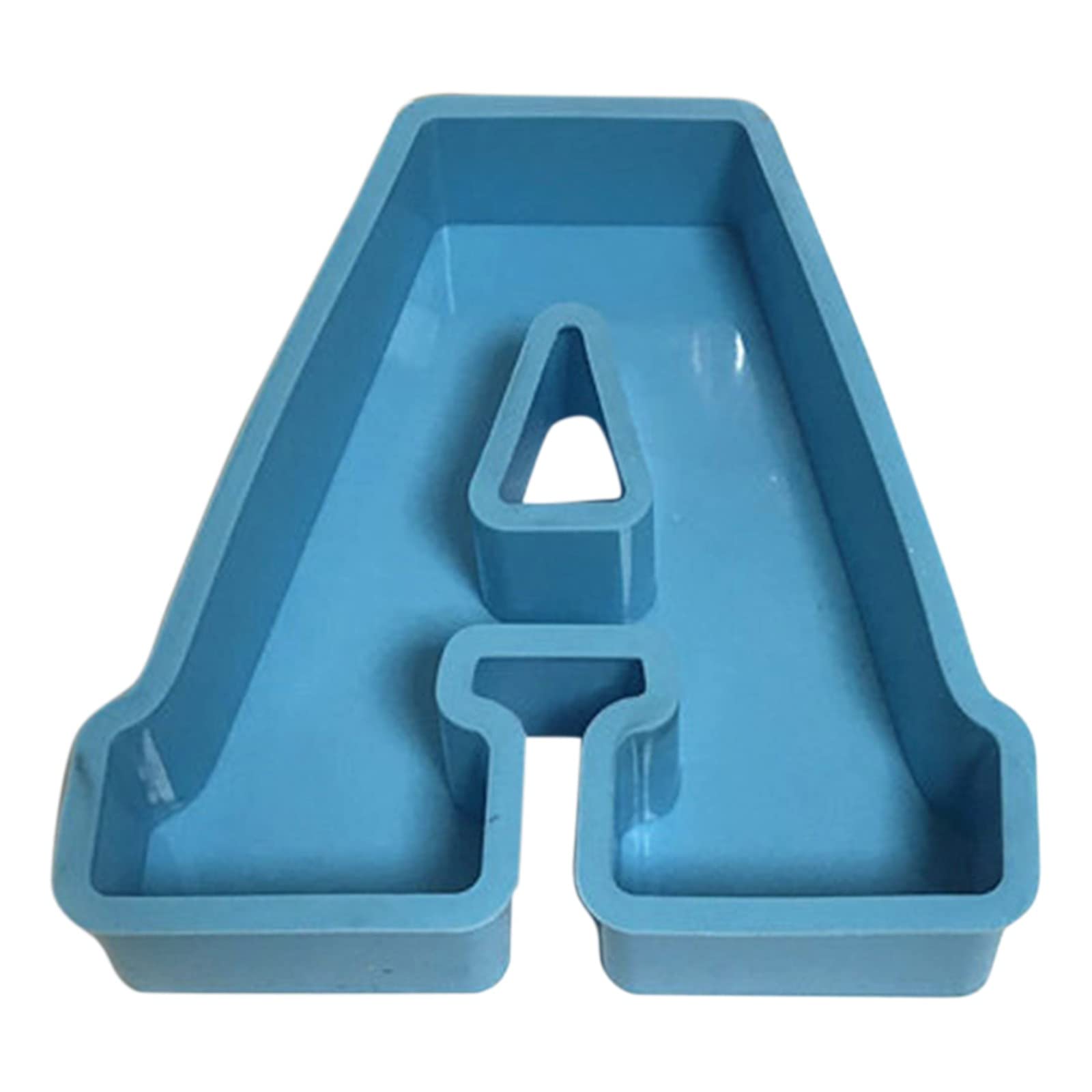 Zerlibeaful DIY 26-Piece Silicone Alphabet & Number Cake Mold Set - English Letter & Number Molds for Baking, Crystal Cake Decorating, Cupcake Toppers (Blue, One Size) - Perfect for Birthday Cakes, Wedding Desserts & DIY Baking Projects