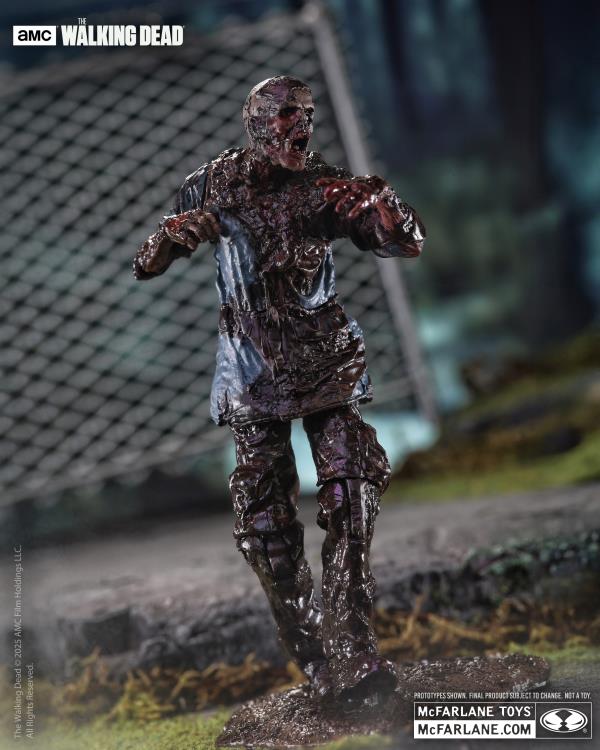 The Walking Dead TV Series Walker Zombie Action Figures 4-Pack - Collectible Horror Decor for Fans & Gift Ideas
