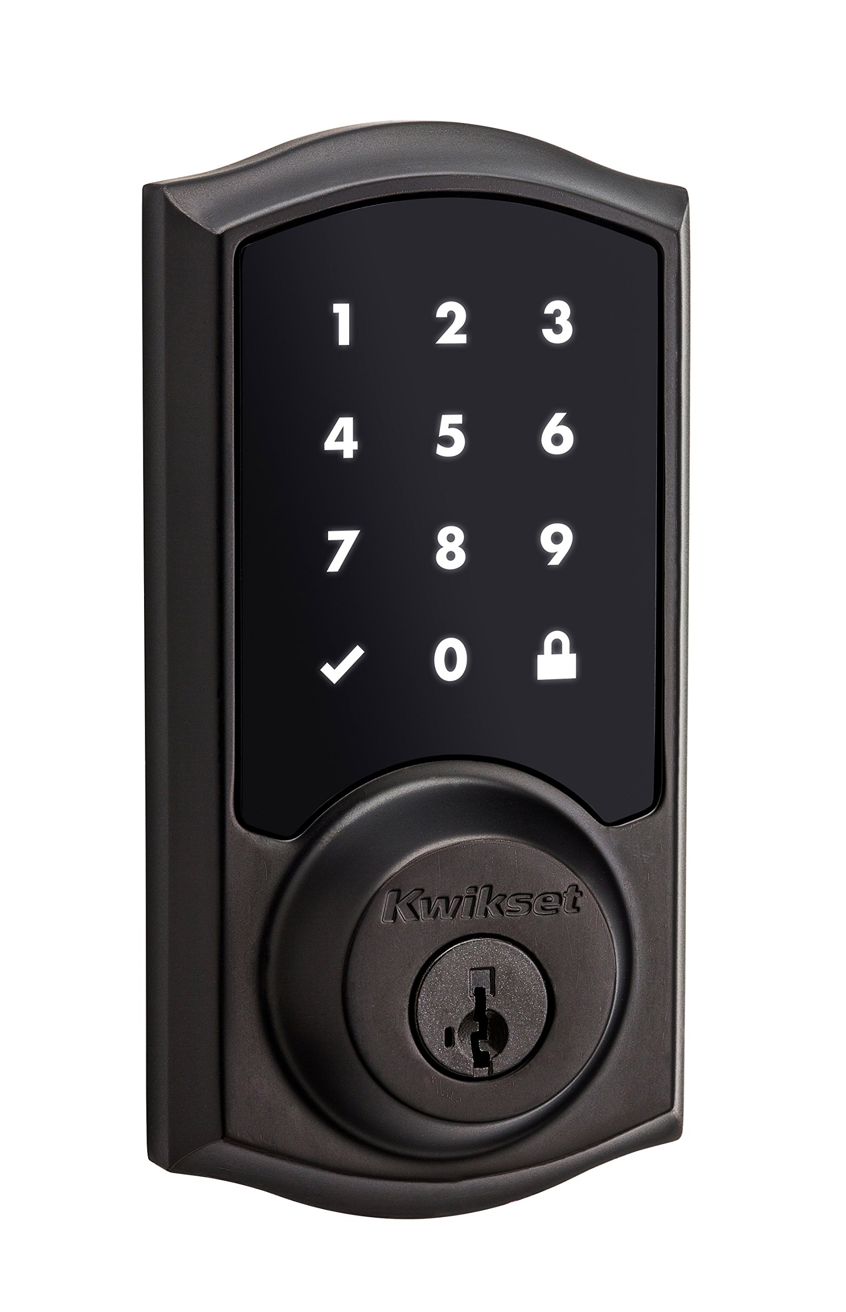 Kwikset 99150-003 SmartCode 915 Touchscreen Electronic Deadbolt with SmartKey - UL Approved Venetian Bronze Smart Lock for Home Security & Keyless Entry - Perfect for Front Doors, Apartments & Vacation Homes