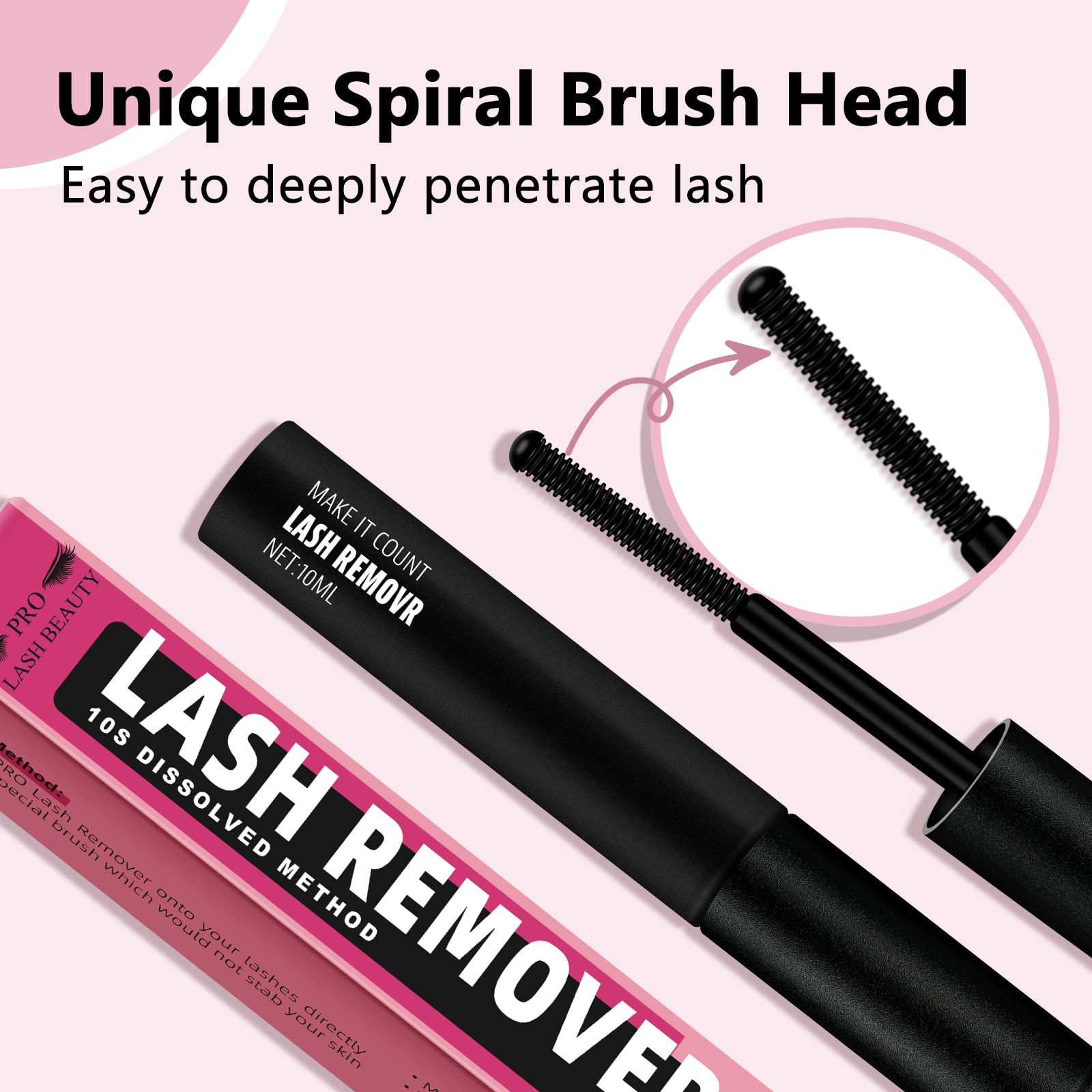 **Cluster Lash Glue Remover 10ML – Gentle DIY Eyelash Extension Remover & Eye Makeup Cleanser – Easy Cluster Lash Removal, Soothing & Nourishing Oil Formula – Perfect for Home Use & Salon Aftercare**