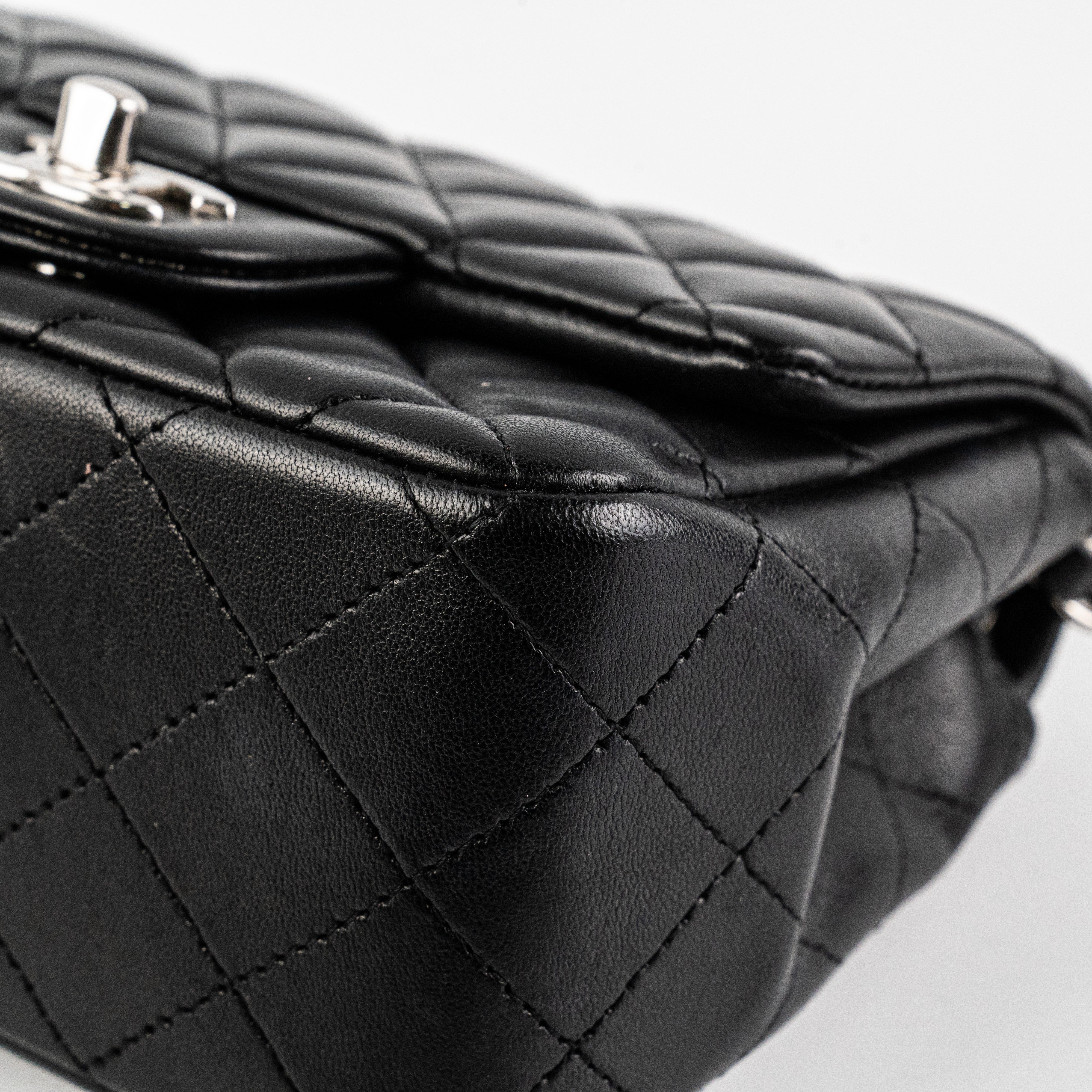 Chanel Square Mini Lambskin Black Crossbody Bag - Luxury Designer Handbag for Women | Perfect for Evening Parties, Date Nights & Special Occasions