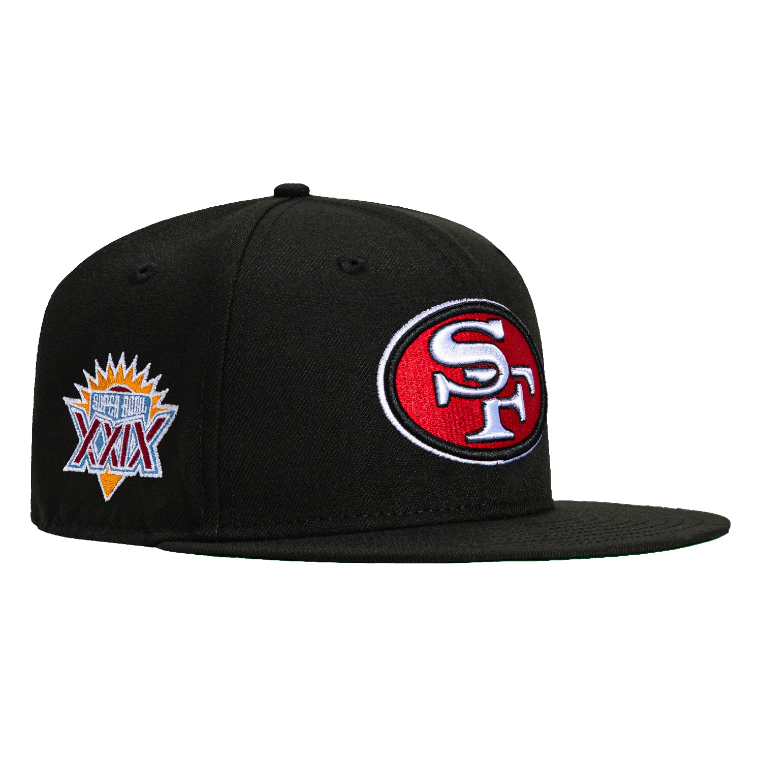 New Era 59Fifty San Francisco 49ers 1995 Super Bowl Patch Snapback Hat - Black | NFL Vintage Baseball Cap for Men & Women | Perfect for Game Day, Sports Events & Fan Collections
