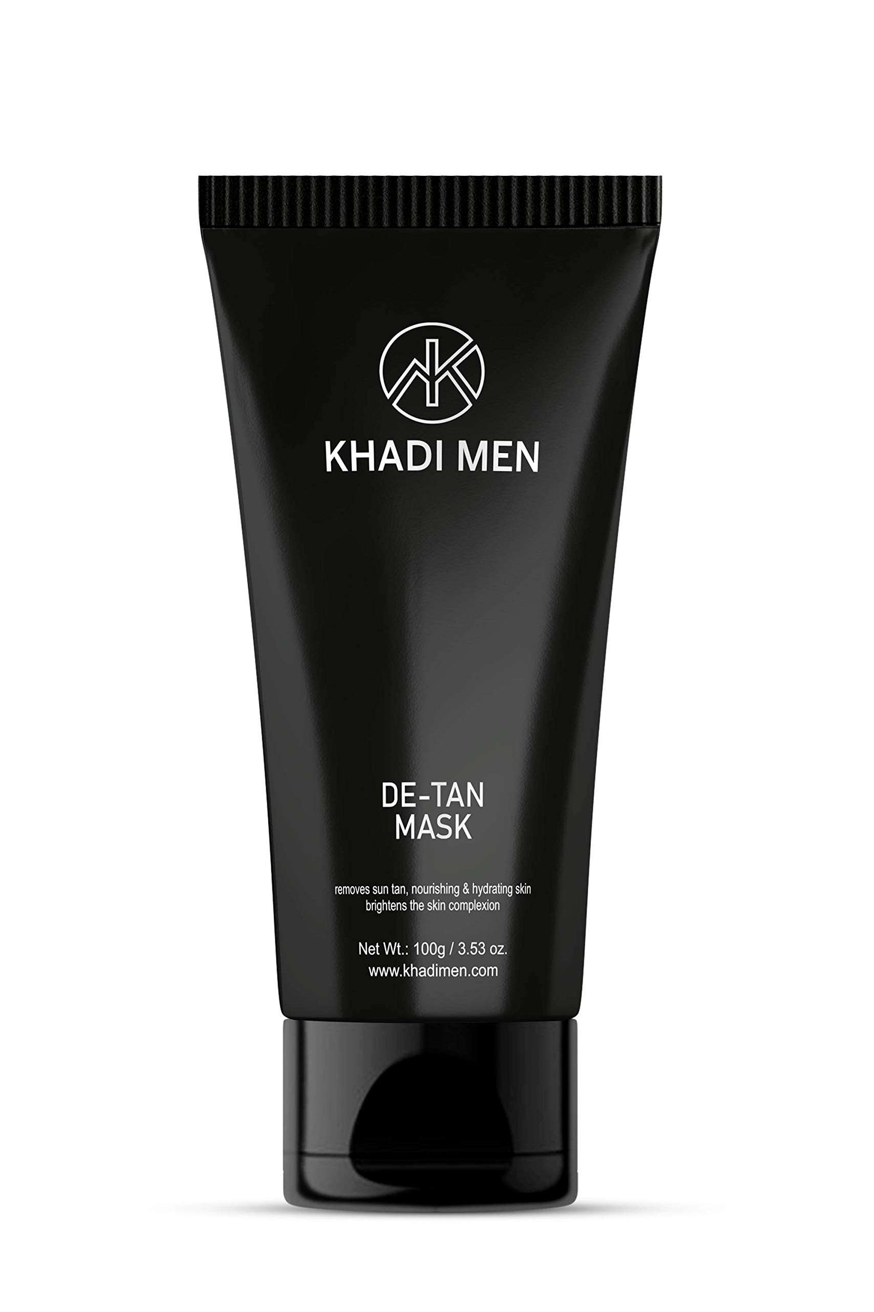 Khadi Men's Detan Face Mask - Exfoliates & Tightens Skin, Controls Pigmentation & Sagging, Reduces Acne & Skin Inflammation - Perfect for Men's Skincare & Daily Face Care Routine