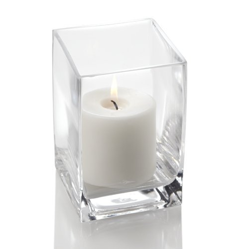 Richland 12-Piece Glass Eastland Square Candle Holders (6