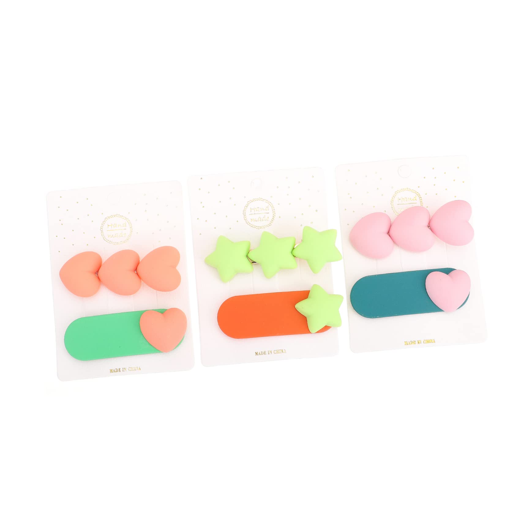 Elegant Heart-Shaped Candy Hair Clips for Girls - Sweet Hair Accessories for Parties, Weddings & Everyday Wear - Minkissy Hairpins & Barrettes