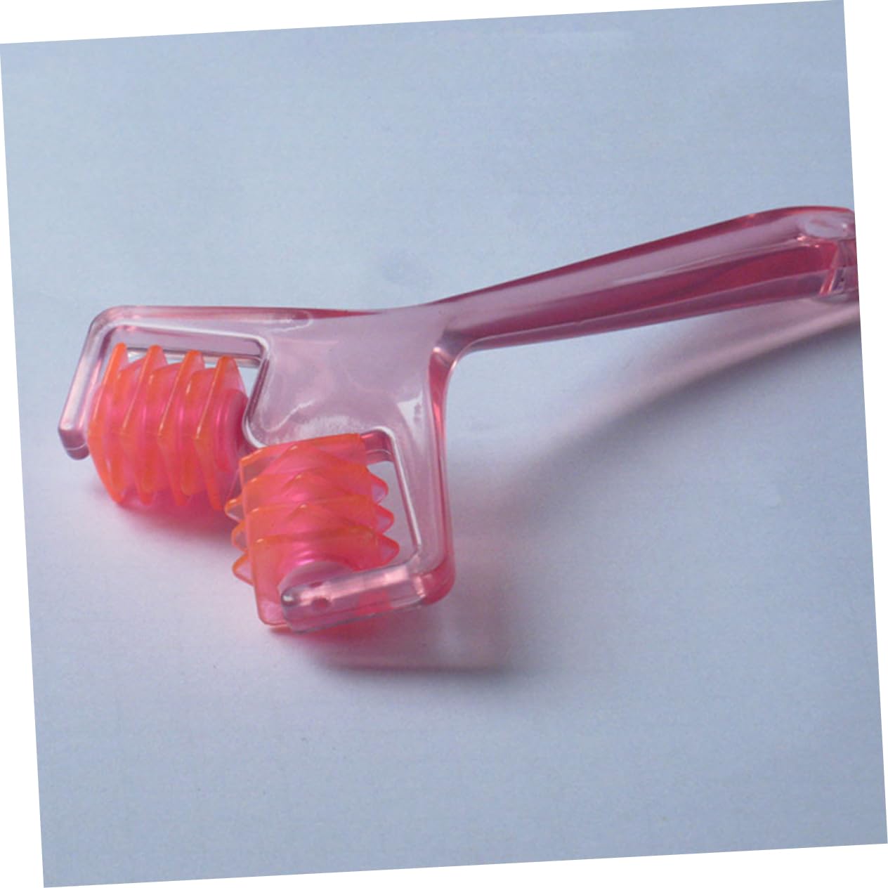 FRCOLOR Y-Shape Face Roller & Massager - Pink Facial Lifting Tool for Anti-Aging & Skin Tightening | Perfect for Daily Skincare Routine & Relaxation at Home or Travel