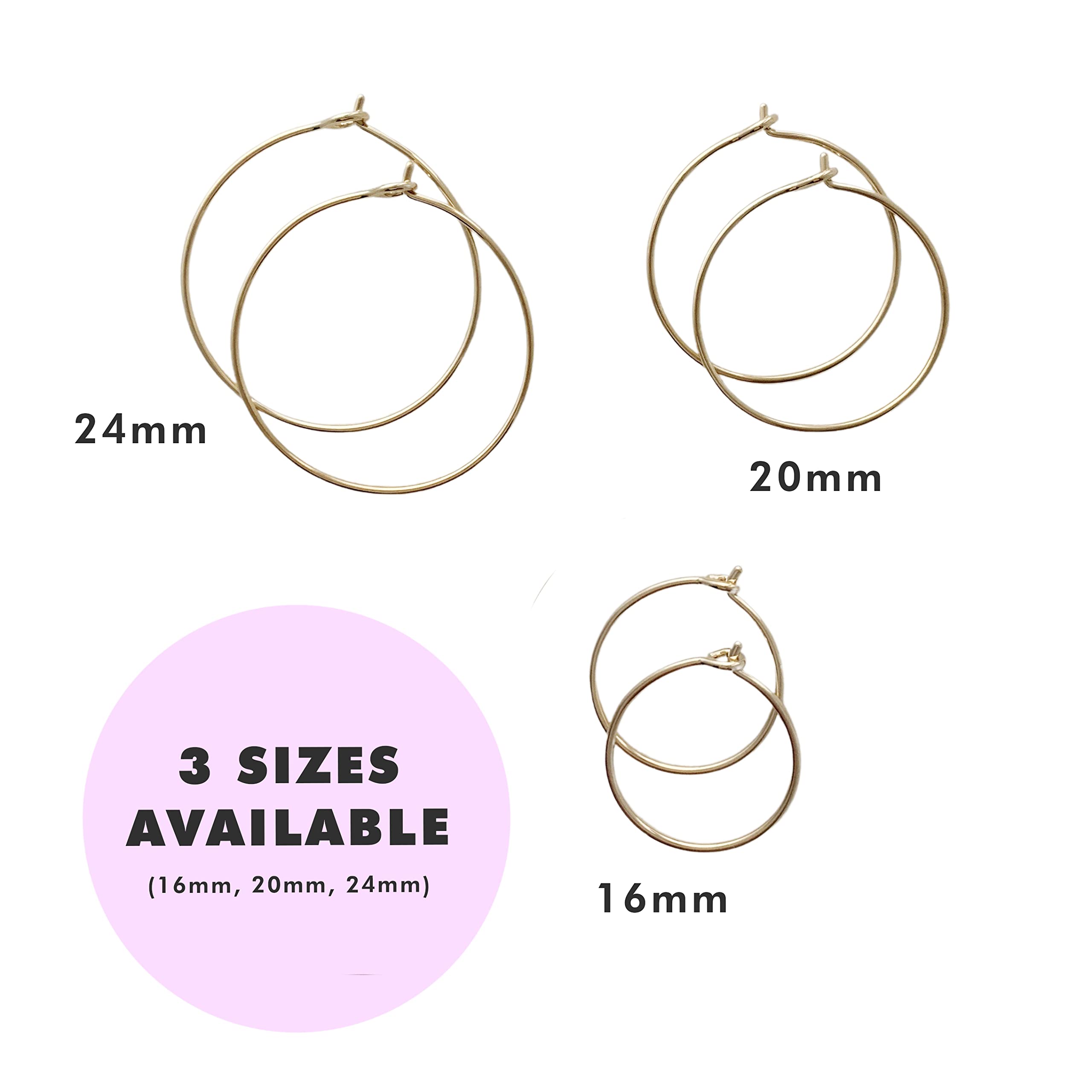HONEYCAT Minimalist Everyday Hoops - 14K Gold, Rose Gold & Silver Delicate Earrings for Women | Perfect for Work, Date Night & Casual Wear