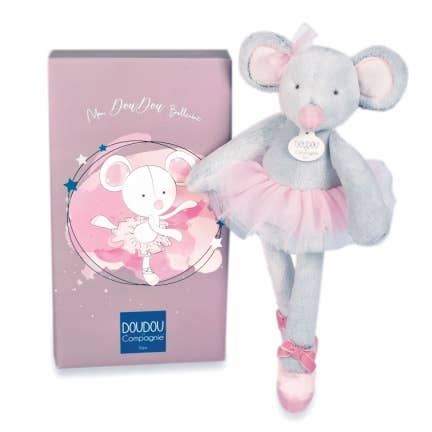 Adorable Ballerina Mouse Plush Toy - Soft & Cute Stuffed Animal for Kids, Girls, Ballet Lovers - Perfect Gift for Birthdays, Christmas & Dance Recitals