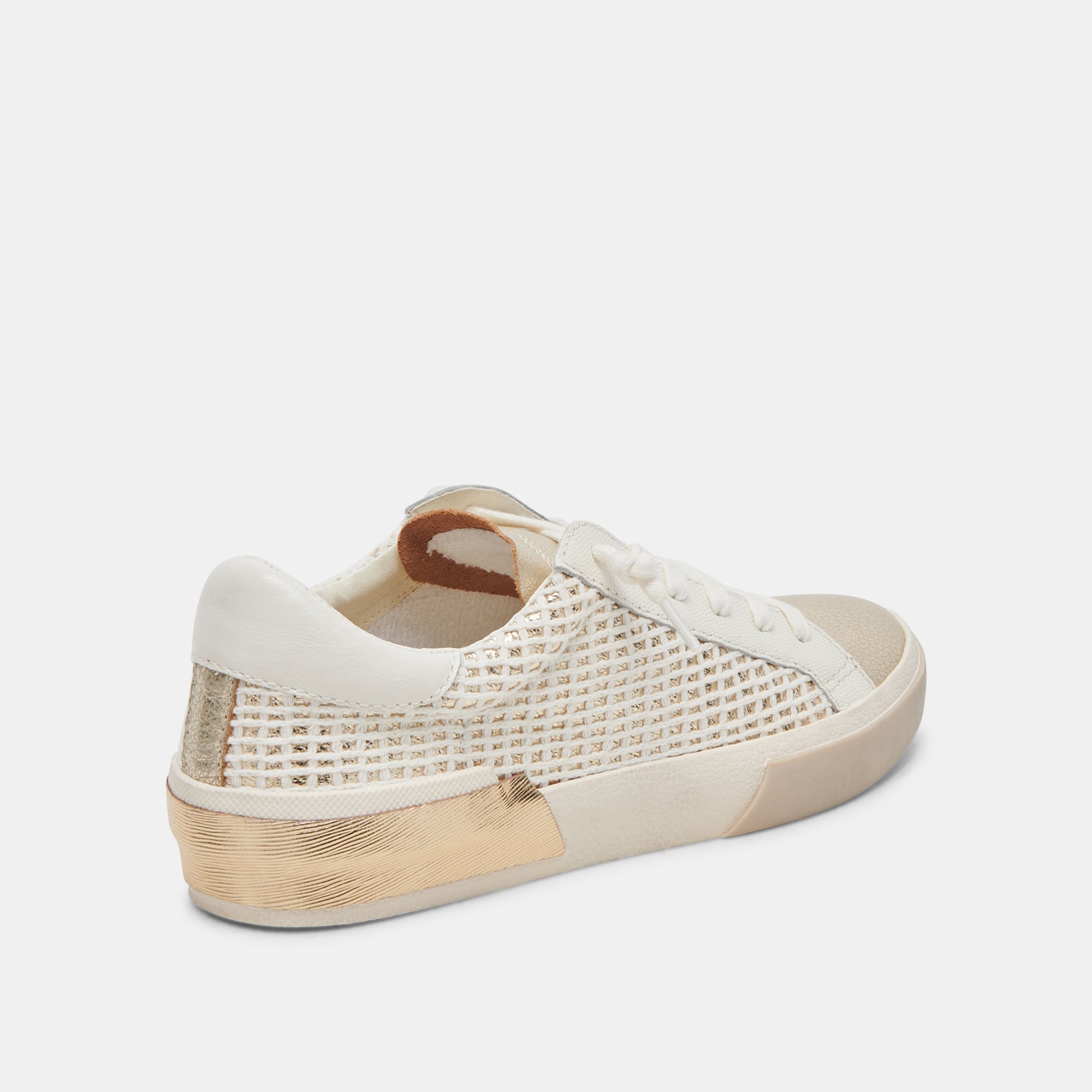 ZINA SNEAKERS BONE GOLD WOVEN - Stylish & Comfortable Women's Sneakers for Running, Walking & Casual Wear | re:vita Collection