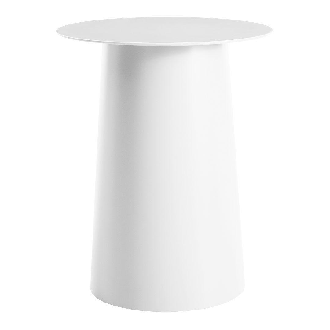 Modern Circular Tall Side Table - Stylish End Table for Living Room, Bedroom & Office - Perfect for Lamps, Books & Decor