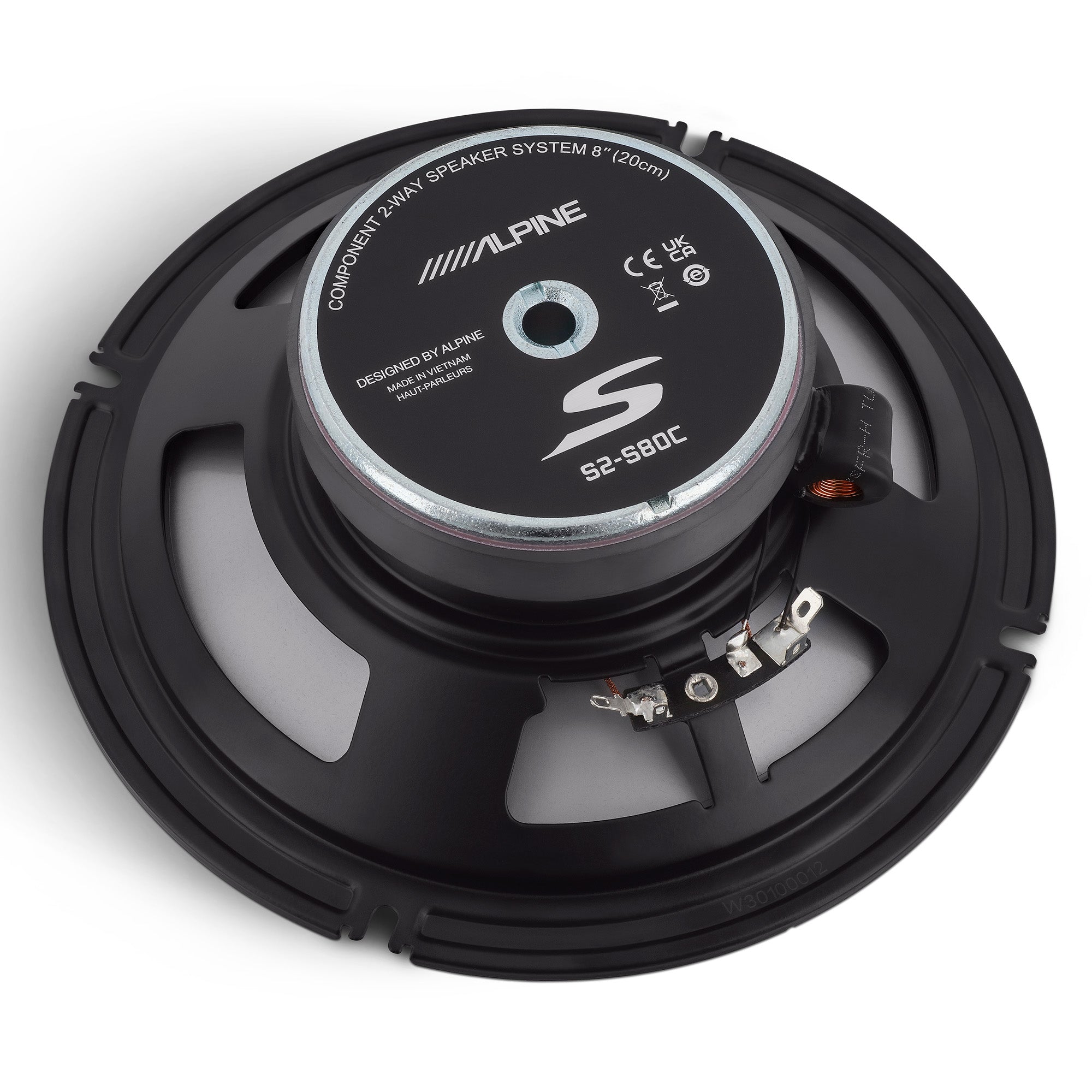 Alpine S2 S80C 2-Way Hi-Res Speakers with Sound Damping Kit - Premium S Series 8
