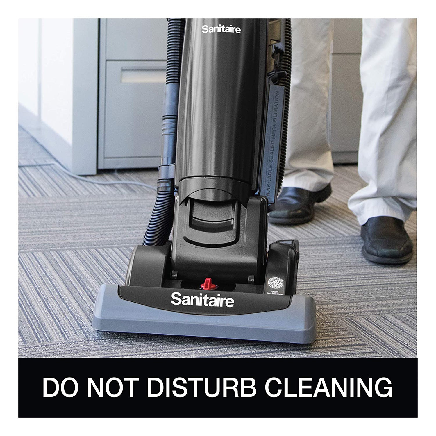 Sanitaire SC5815 Commercial Upright Vacuum Cleaner with HEPA Filter & Tools - Ideal for Offices, Homes, and Allergy Sufferers