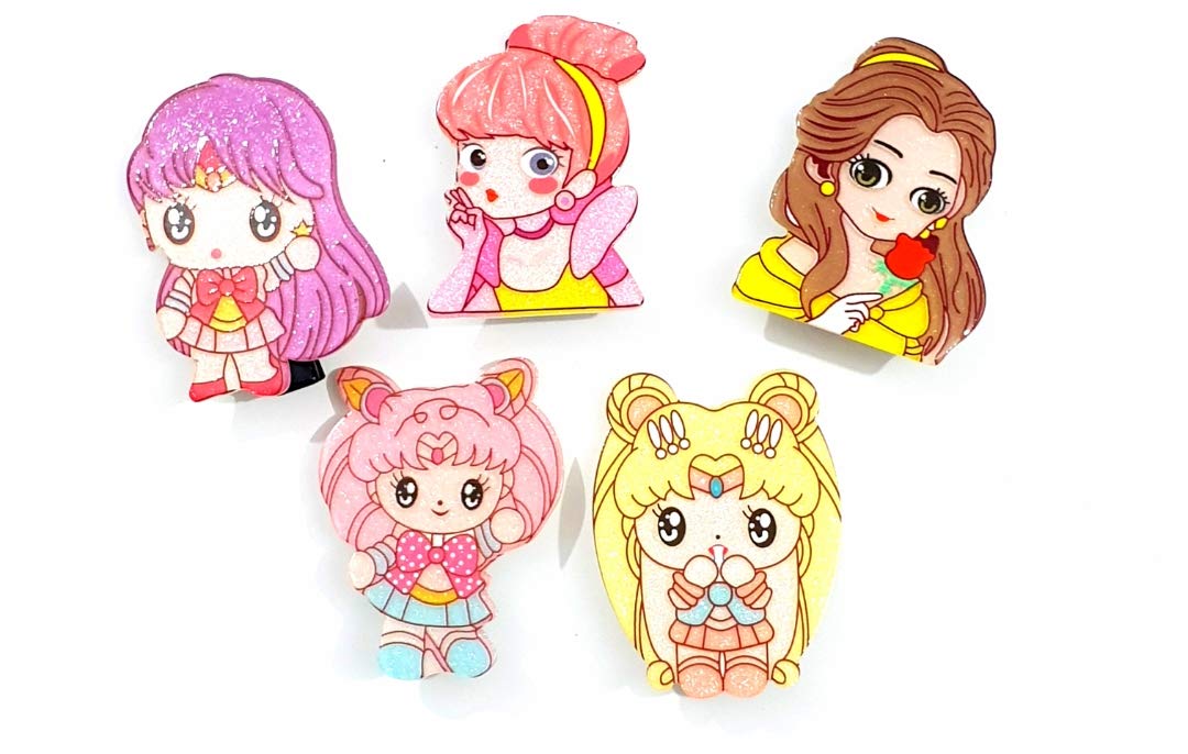 HOMEMATES 5pcs Baby Girls Hair Clips Set - Colorful Toddler Barrettes Hair Accessories for Infants & Kids - Perfect for Daily Wear, Parties & Photo Shoots