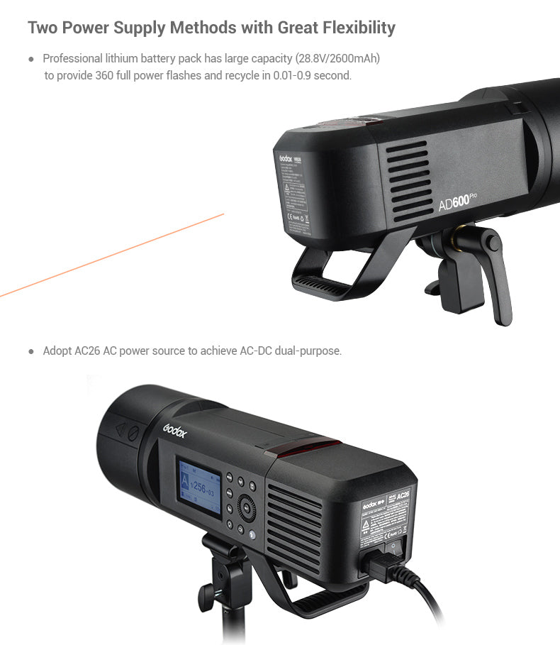 Godox AD600Pro TTL Monolight Strobe Flash - Professional Studio Lighting for Photography, Portraits, and Outdoor Shoots