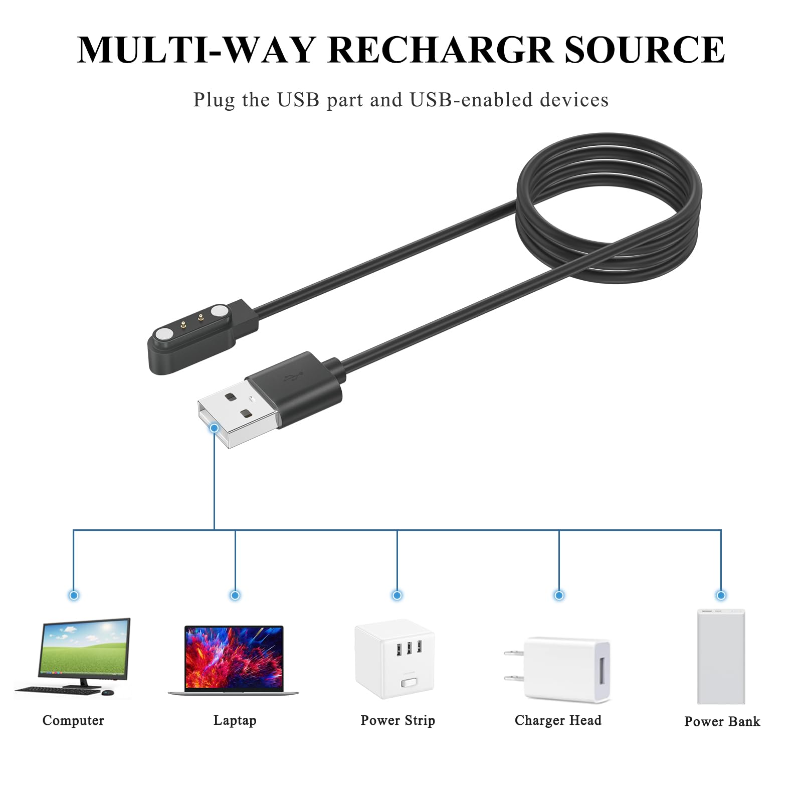 Original Title: USB Charger For Reflex Active Series 3/4/5 sport/712/13/14/15/17/18/23 Replacement Magnetic Charger(USB_A 1 Pack)    Optimized Title:   **Reflex Active Series 3/4/5/712/13/14/15/17/18/23 Magnetic USB Charger – Replacement Fast Charging Cable (USB-A, 1 Pack) – Perfect for Sports & Fitness Trackers**