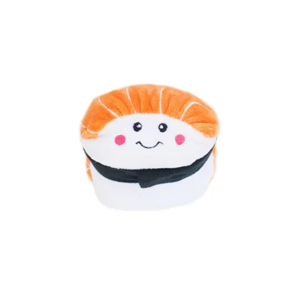ZippyPaws NomNomz Sushi Plush Dog Toy with Squeakers - Interactive Chew Toy for Small & Medium Dogs - Perfect for Playtime, Training & Cuddling