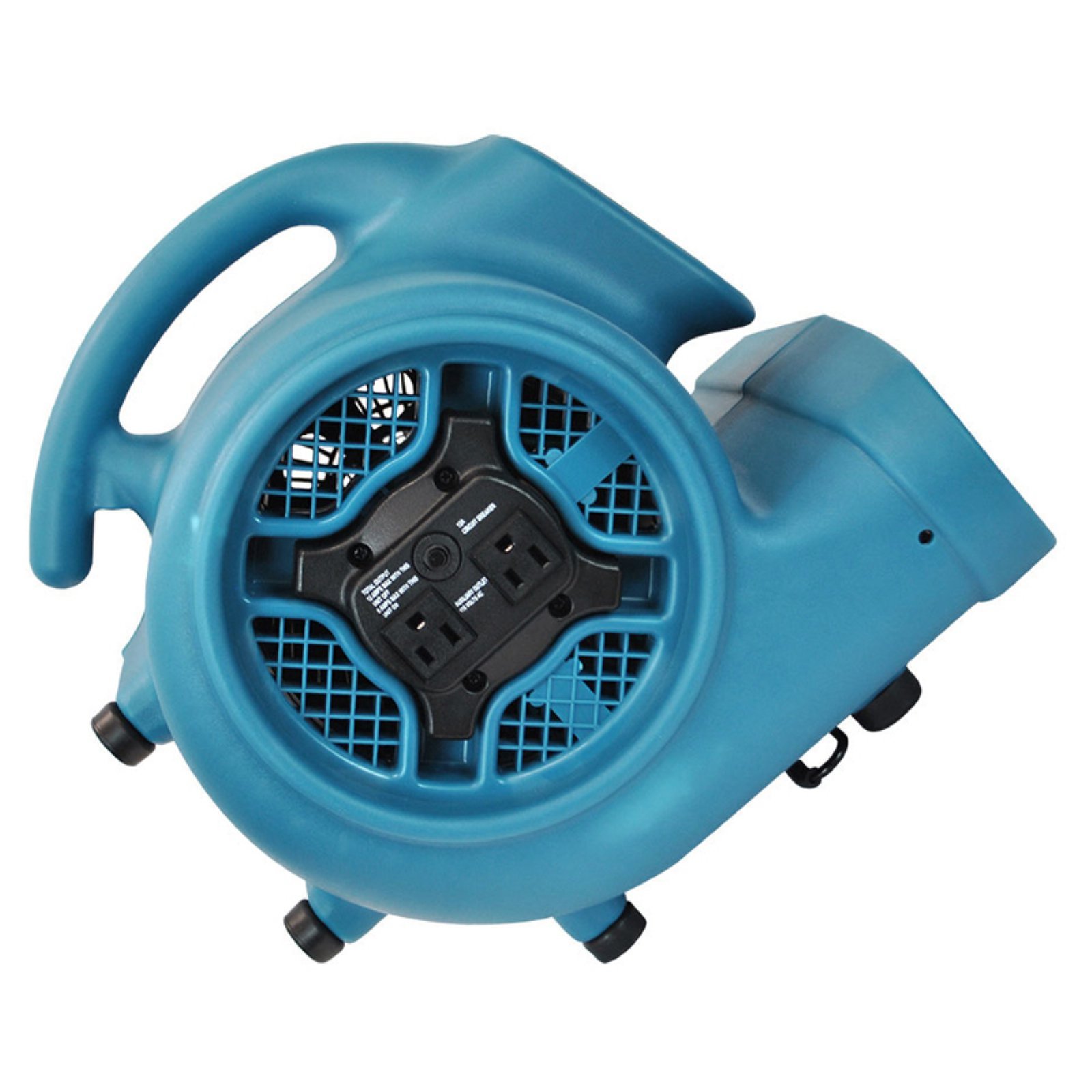 XPOWER P-450AT 1/3 HP 2000 CFM 3-Speed Industrial Air Mover - Carpet Dryer, Floor Fan, Scented Blower with Timer & Power Outlets - Perfect for Water Damage Restoration, Construction Sites & Home Ventilation