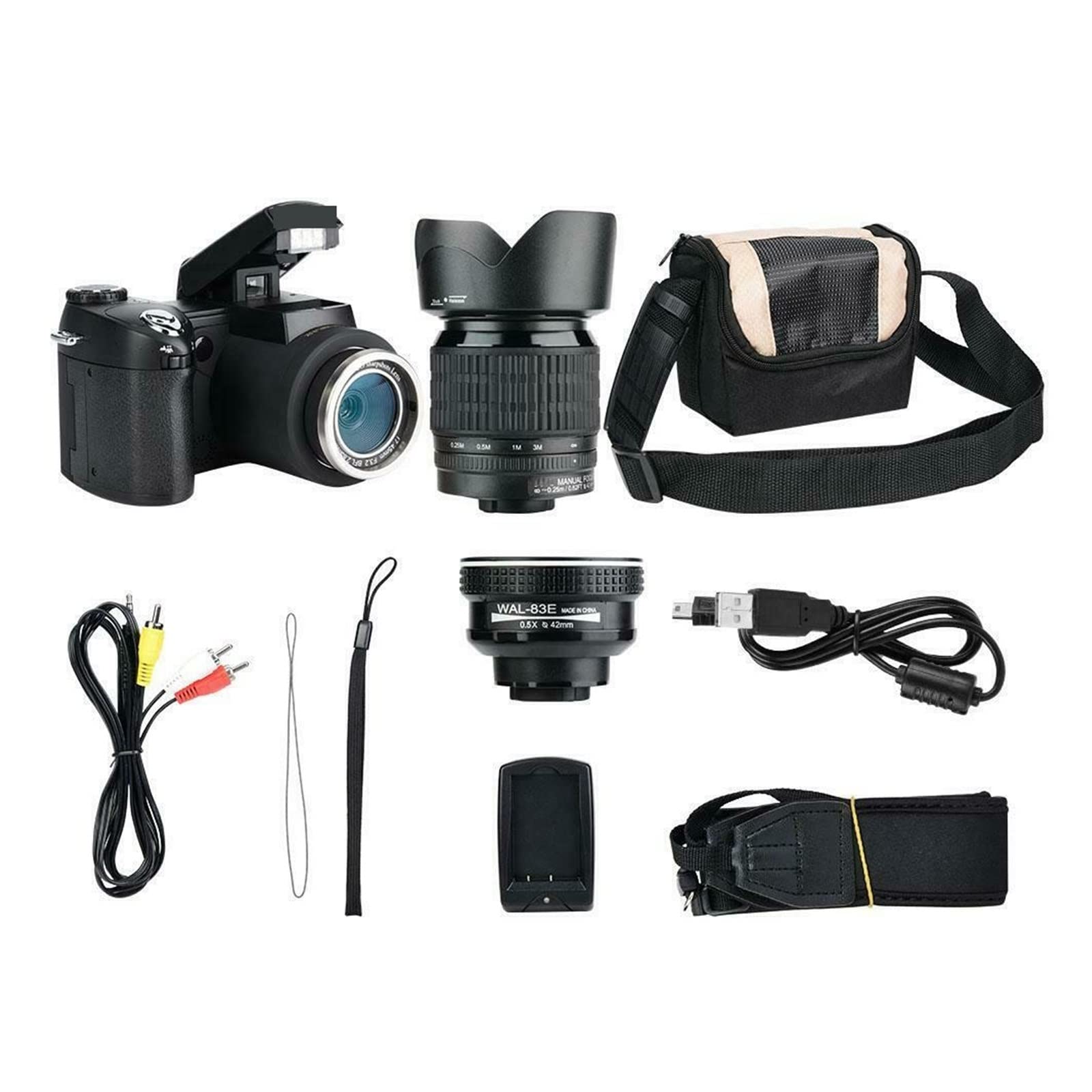 BODORME 33MP HD Digital Camera with 24X Zoom, 3