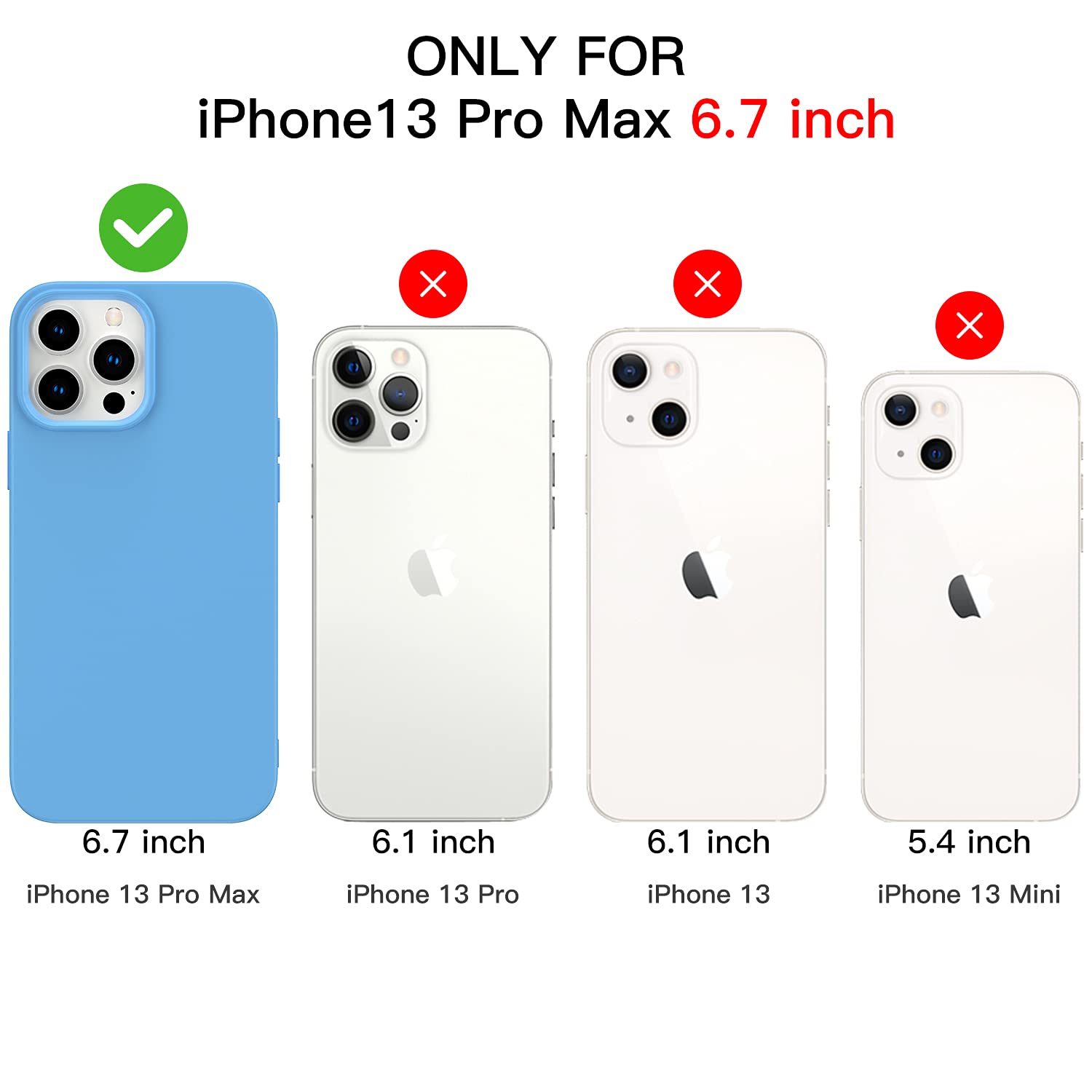 Premium Ultra Slim Shockproof Silicone Case for iPhone 13 Pro Max (6.7