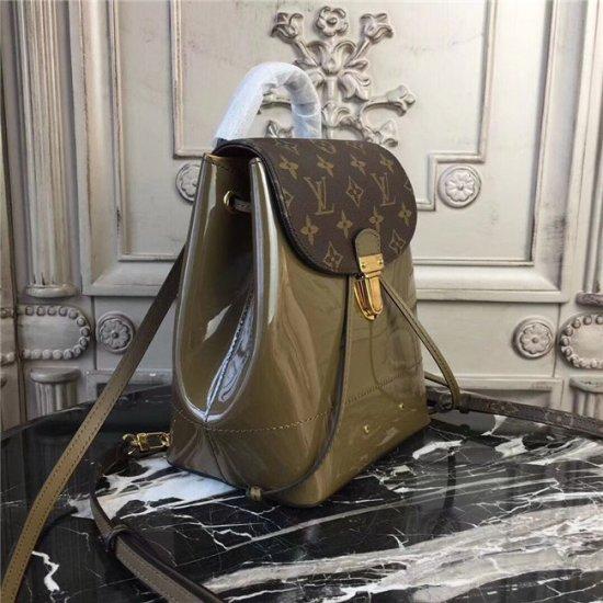 LV Monogram Patent Leather Backpack for Women - Stylish Travel & Work Bag for Hot Springs, Gym, and Daily Commute