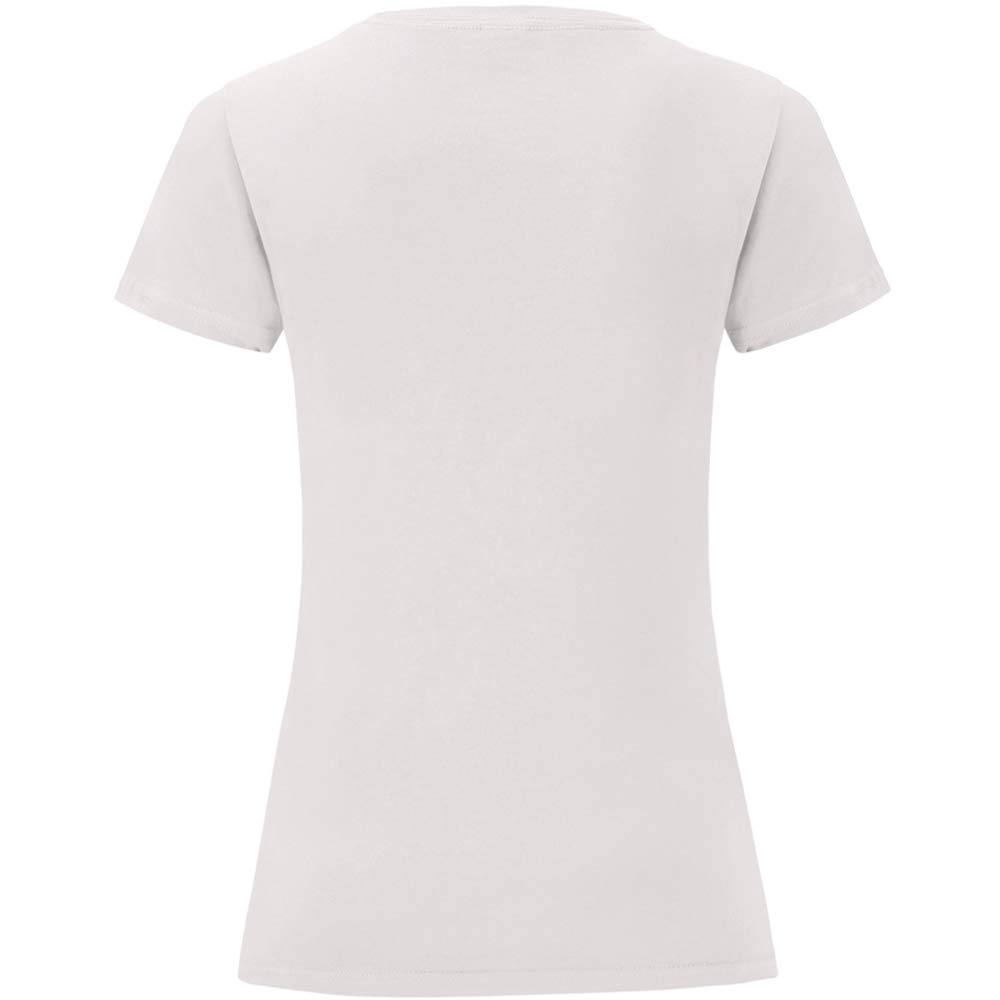 Fruit of the Loom Women's Iconic Comfort Soft Cotton T-Shirt - XL White - Casual Wear, Lounge, Everyday Outfits & Layering Essential