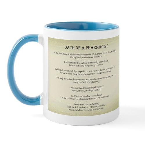 White/Blue Inside - Pharmacist Oath Mug