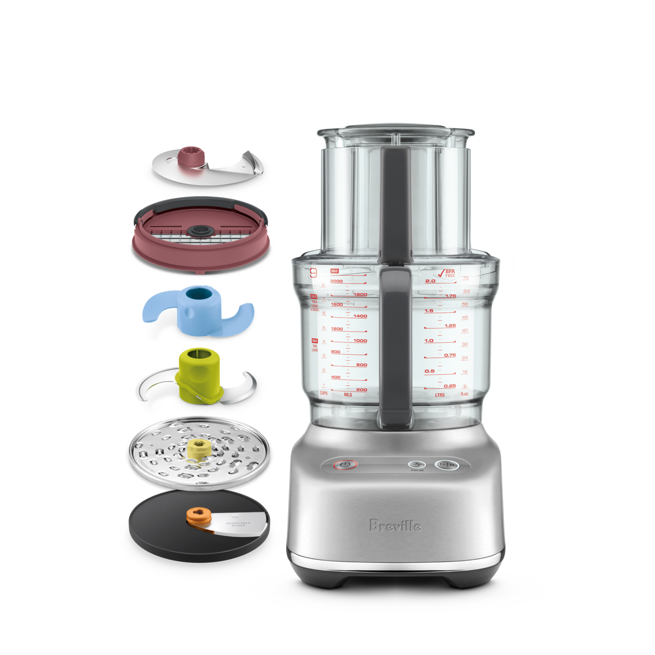 Breville Paradice 9 Cup Food Processor with Stainless Steel Blades - Perfect for Chopping, Slicing & Pureeing - Ideal for Meal Prep, Smoothies & Homemade Sauces