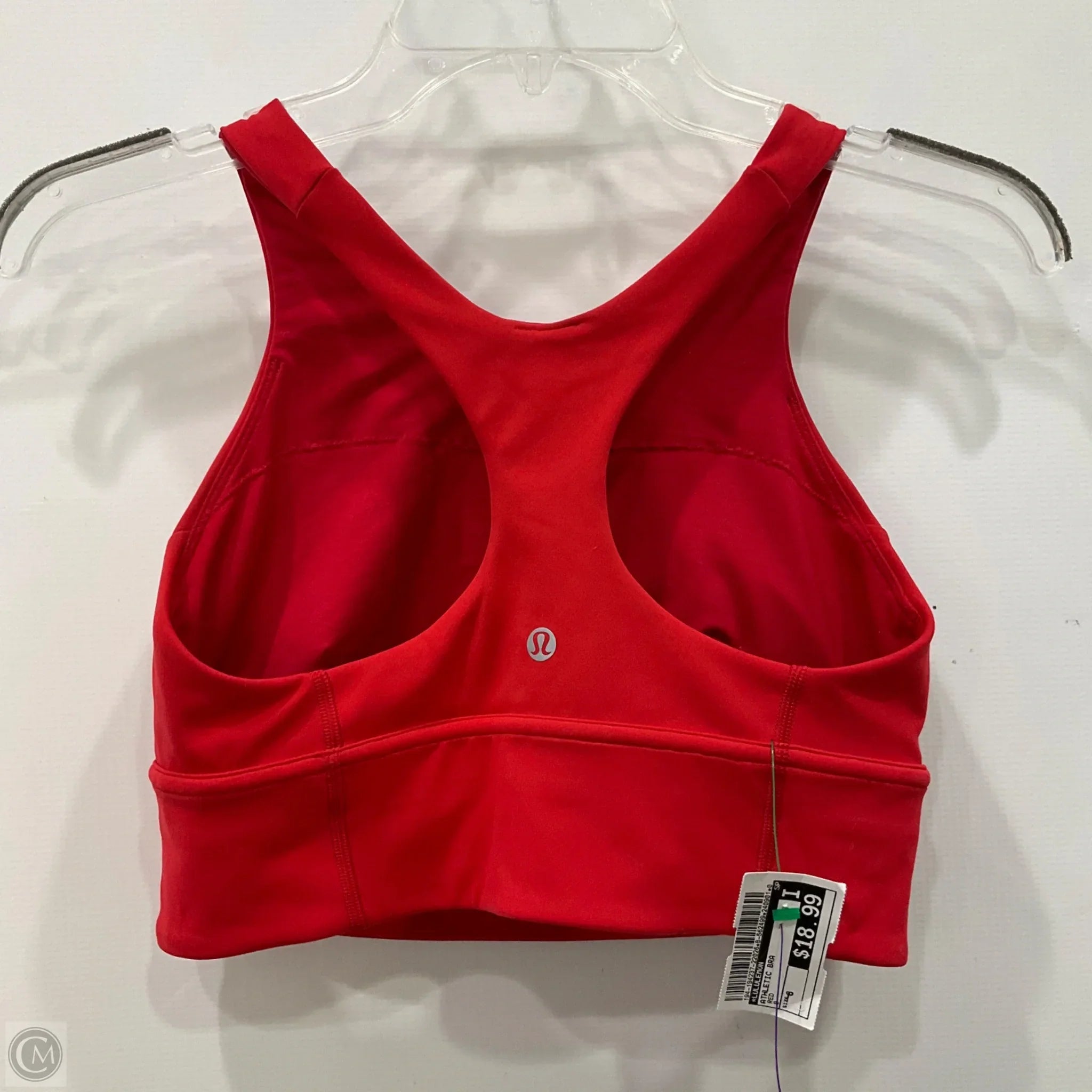 Lululemon Red Athletic Sports Bra for Women - Size 8 - High Impact Workout, Running, Yoga & Gym Support