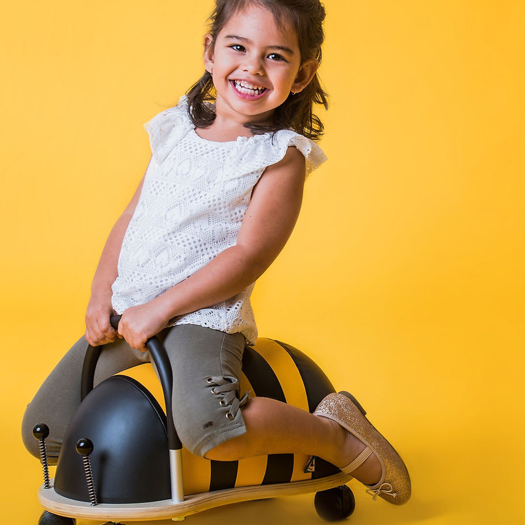 Wheelybug Bee Ride On Toy for Kids - Fun and Safe Push Bike for Toddlers - Perfect for Indoor and Outdoor Play