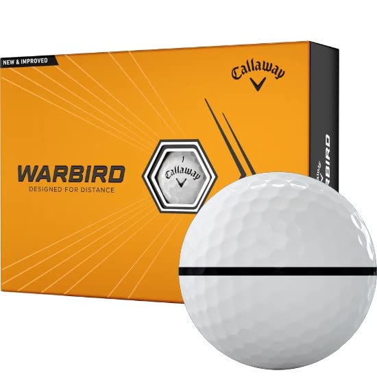 Callaway Golf 2023 Warbird AlignXL Golf Balls - High Performance Golf Balls for Distance & Control | Perfect for Driving Range, Course Play & Tournament Competition