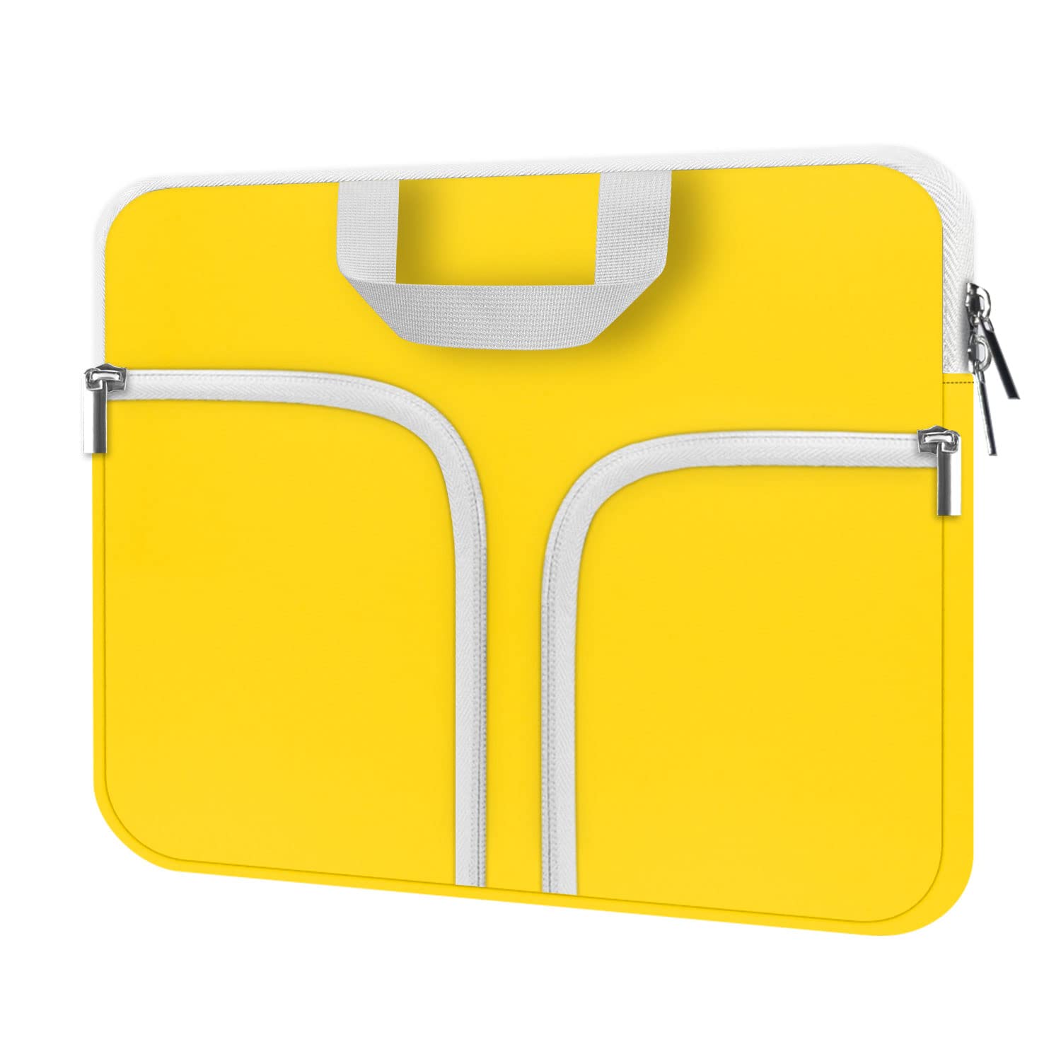 HESTECH 11.6-12.3 Inch Chromebook Case - Neoprene Laptop Sleeve with Handle for Acer R11, HP Stream, Samsung, Surface Pro X/7/6/5/Go, MacBook Air/Pro M2 M1 - Protective Computer Bag in Yellow - Perfect for School, Office & Travel