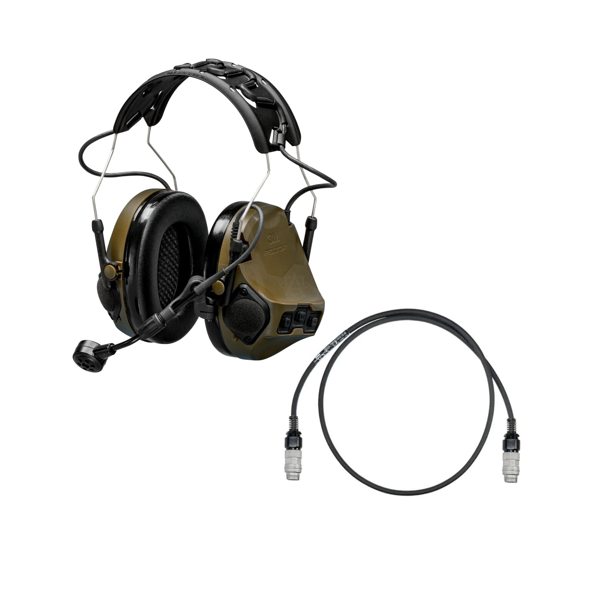 3M Peltor ComTac VII Military-Grade Tactical Headset with TMAS Technology - Hearing Protection & Communication for Special Forces, Police & Shooting Enthusiasts - Ideal for Combat Training, Range Shooting & Tactical Operations