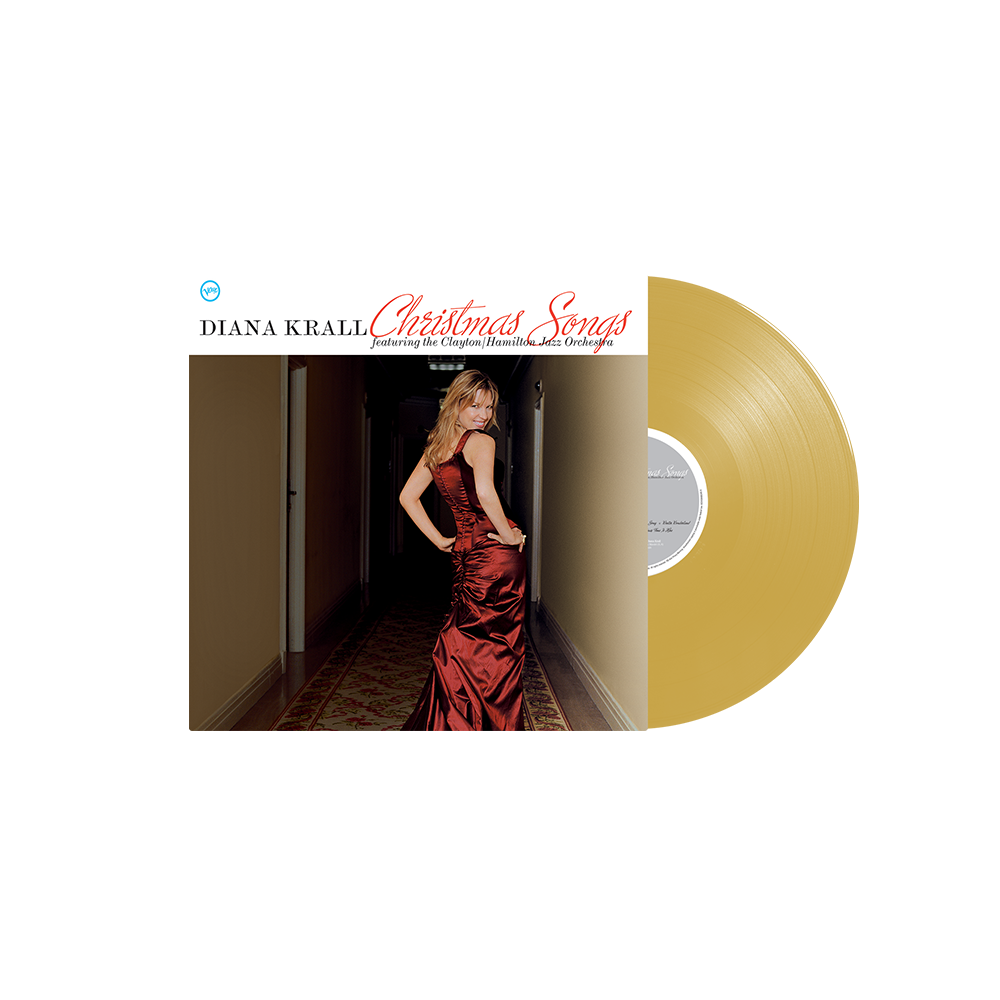 Christmas Songs Gold LP Vinyl Record - Classic Holiday Music for Festive Decor & Cozy Gatherings