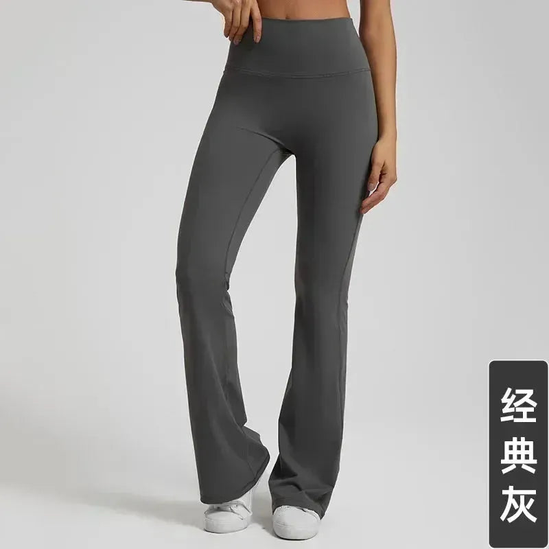 Women's Low Rise Flare Yoga Pants - High Waisted Wide Leg Athletic Leggings for Sports, Fitness & Dance | Perfect for Gym, Running, Outdoor & Casual Wear