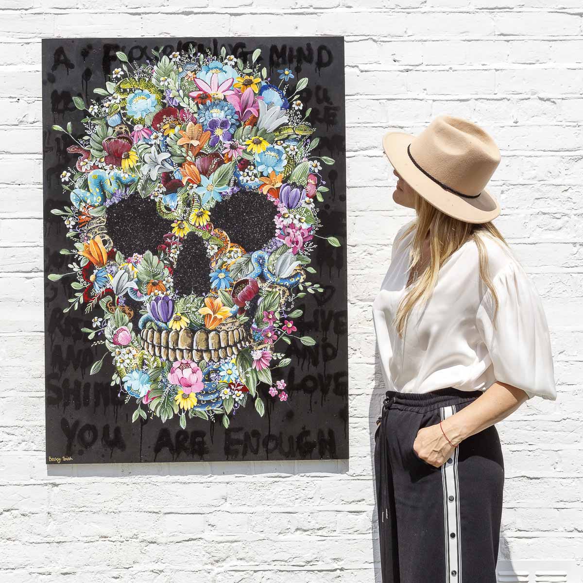 Flourishing Mind Original Art Print - Inspirational Wall Decor for Home, Office & Meditation Spaces | Perfect Gift for Mindfulness & Mental Wellness