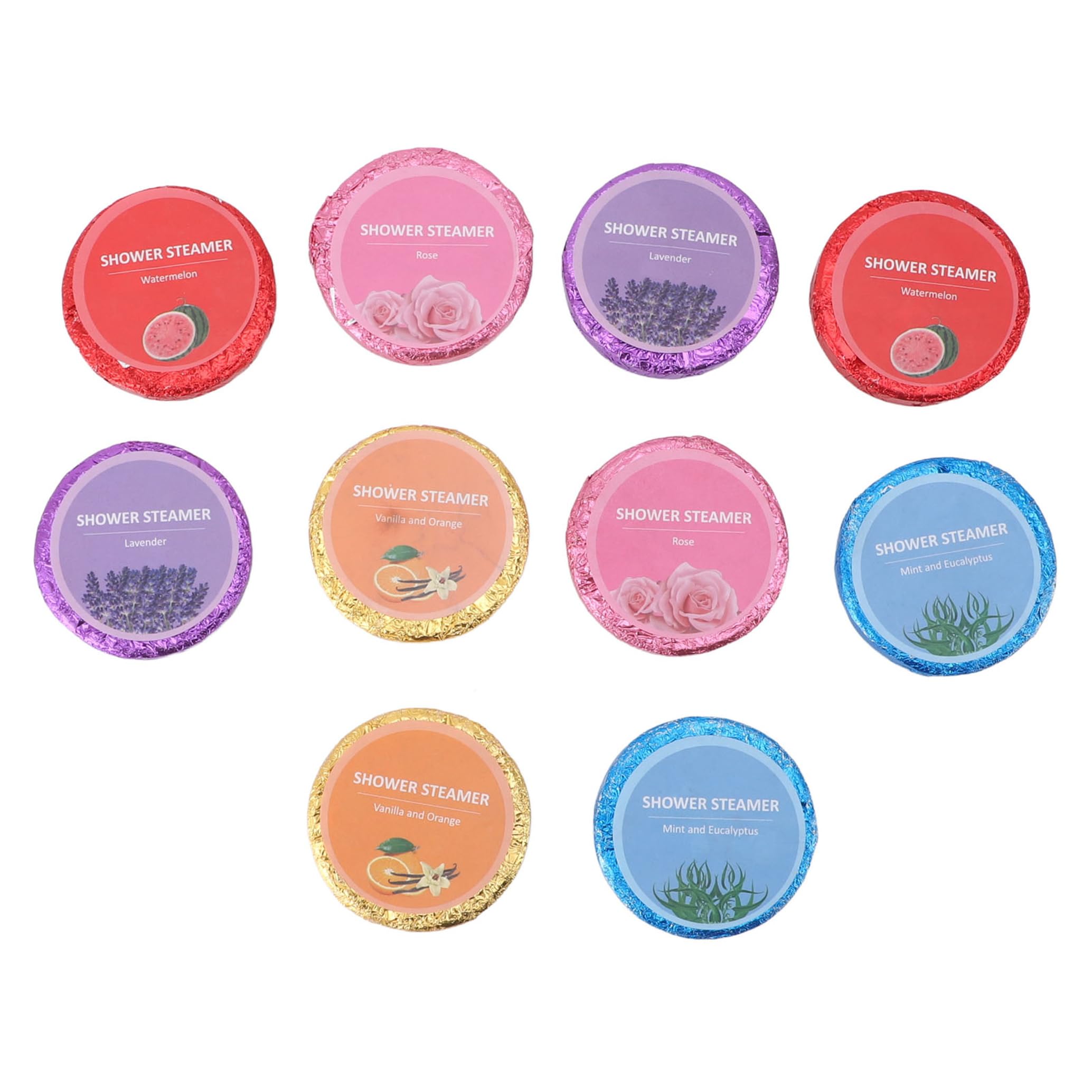 Aromatherapy Shower Steamers with Essential Oils - 10 Pack Relaxing Bath Bombs for Stress Relief, Perfect Birthday & Christmas Gifts for Women - Create a Spa Experience at Home for Ultimate Relaxation