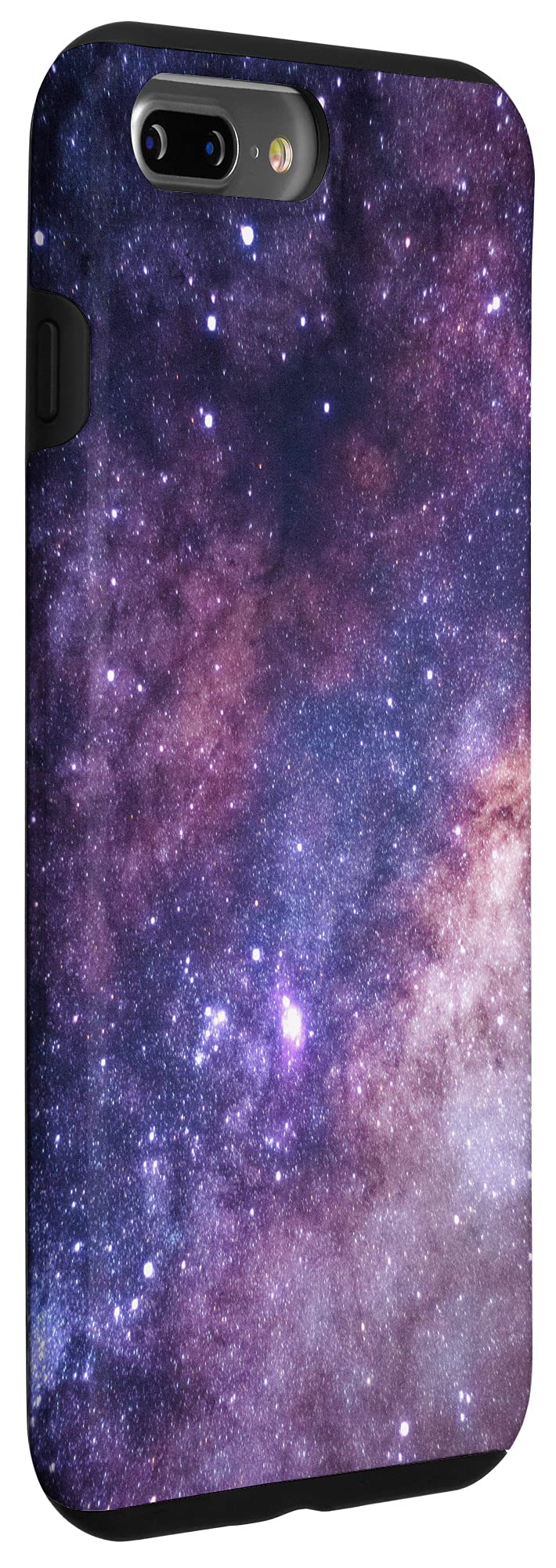 iPhone 7 Plus/8 Plus Space Nebula Galaxy Case - Purple & Black Starry Universe Design | Protective Phone Cover for Travel, Night Out & Stargazing